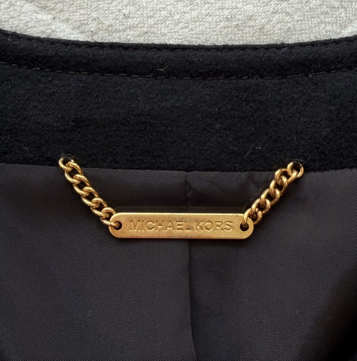 Michael Kors Michael Kors Wool Jacket Black Double Breasted Crop Style Size M / US 6-8 / IT 42-44 - 14 Thumbnail