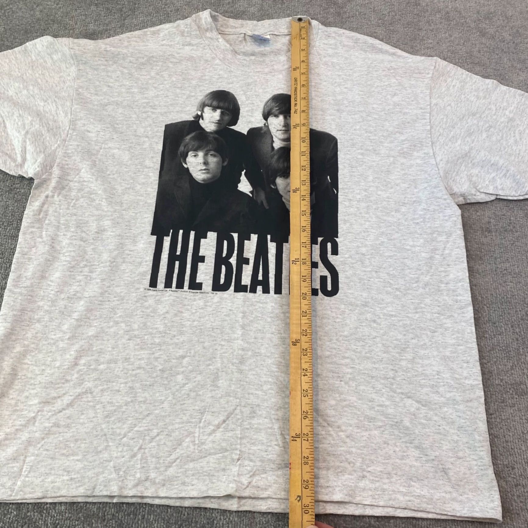 Hanes VINTAGE The Beatles Shirt Mens XL Hanes Gray 1999 Graphic Tee 90's Band Lennon Shirt Hanes Mens XL Gray 1990s Vintage Beatles Tee Size US XL / EU 56 / 4 - 6 Thumbnail