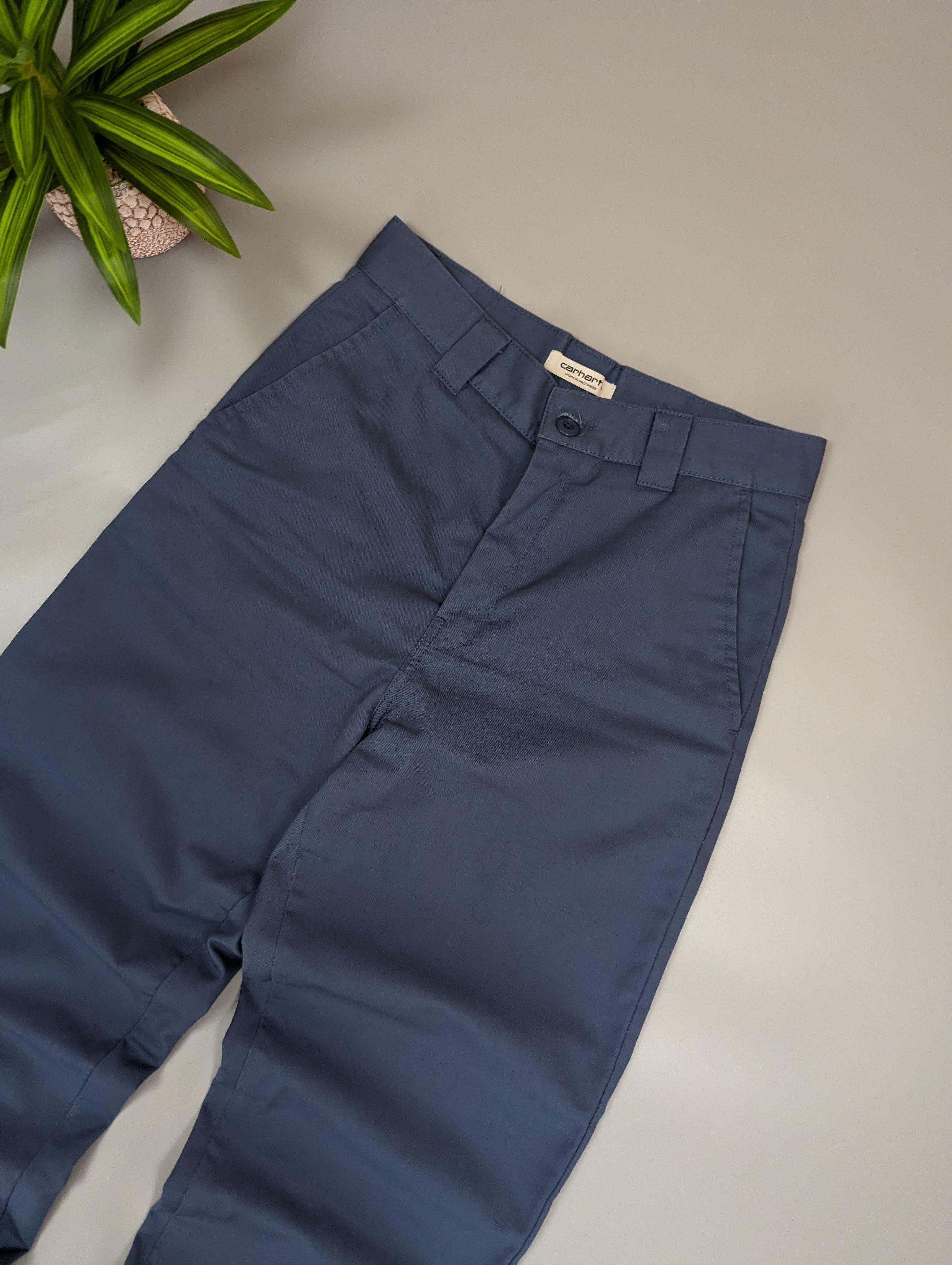 Carhartt Wip Carhartt WIP Master Pant Blue Work Pants Straight Fit Mens Size US 27 - 13 Thumbnail