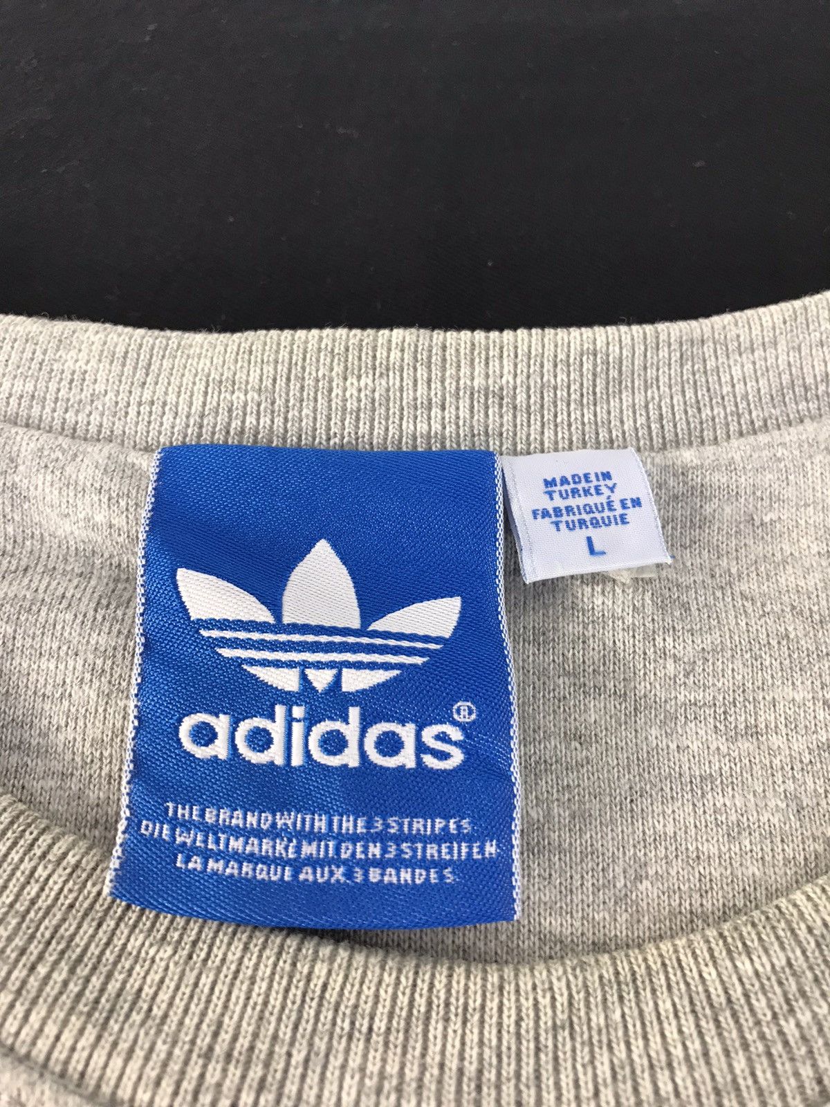 Adidas × Vintage Vintage Sweatshirt Adidas Logo Striped Design Style Size US M / EU 48-50 / 2 - 5 Thumbnail