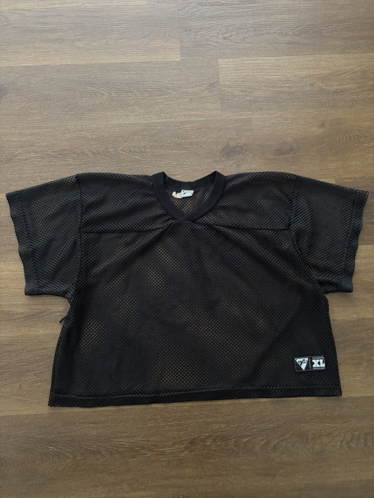 Vintage Vintage 1990s Cropped Mesh Football Practice Jersey Size US XL / EU 56 / 4 - 2 Thumbnail