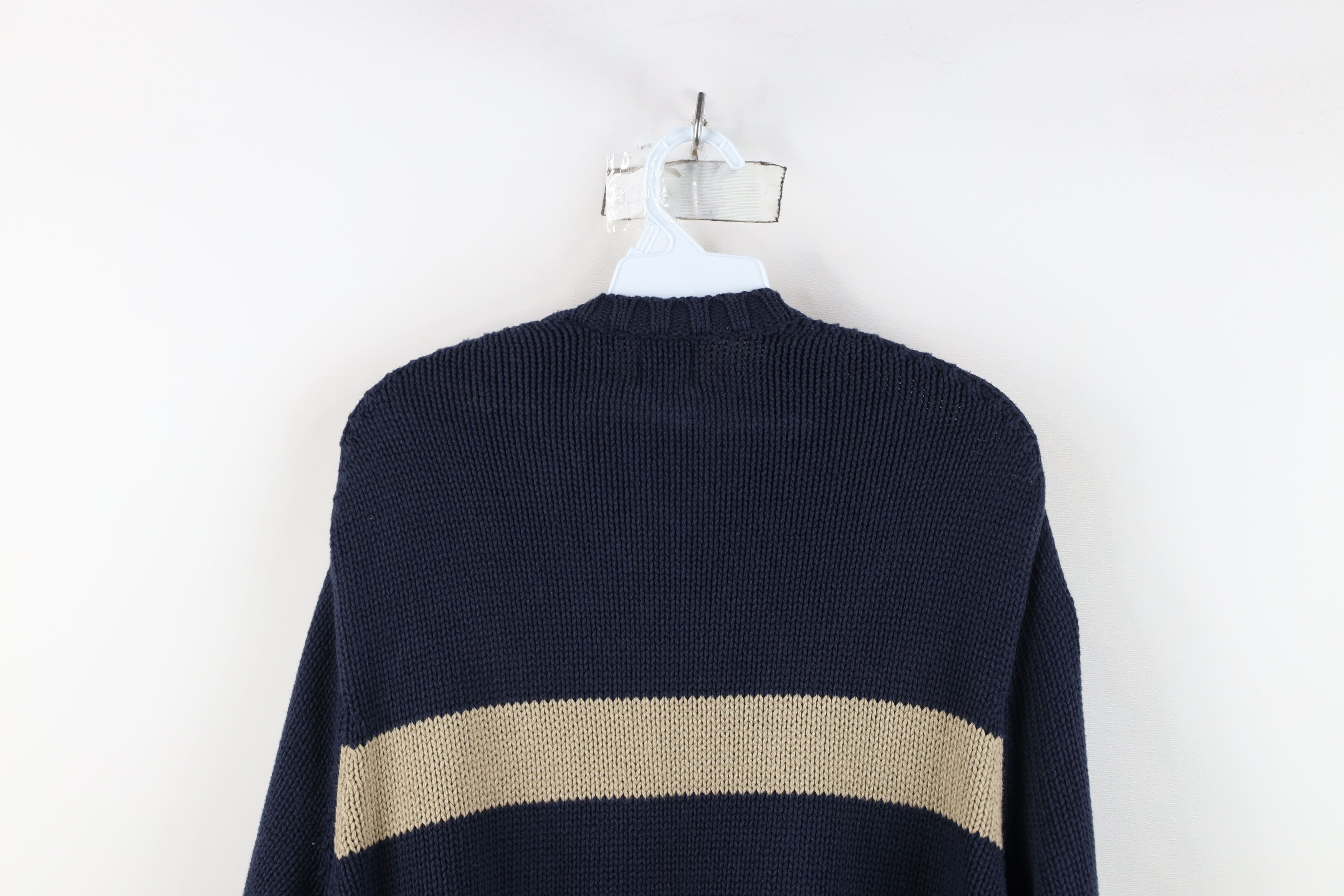 Gap Vintage Y2K 2001 Gap Block Heavyweight Cotton Knit Sweater Size US L / EU 52-54 / 3 - 10 Thumbnail