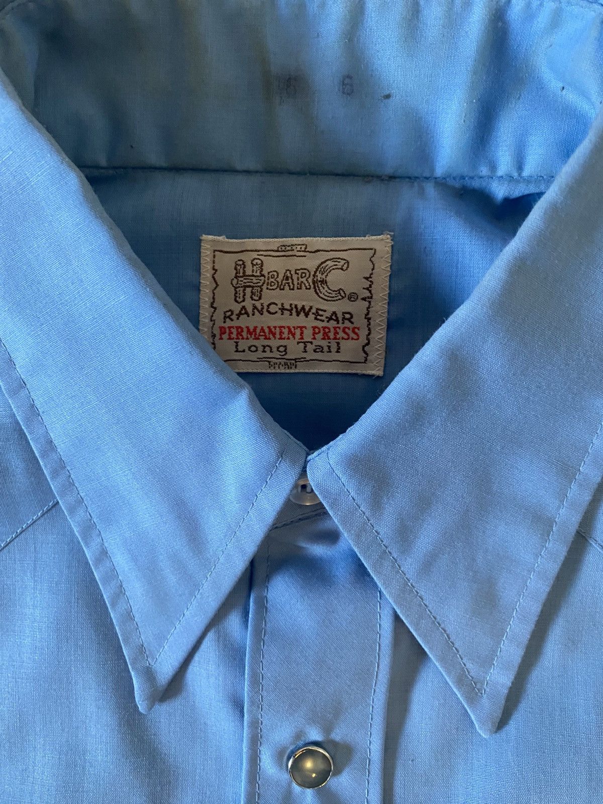 Vintage Vintage HBarC Long Tail Dress Shirt 16.5 Size US L / EU 52-54 / 3 - 4 Thumbnail