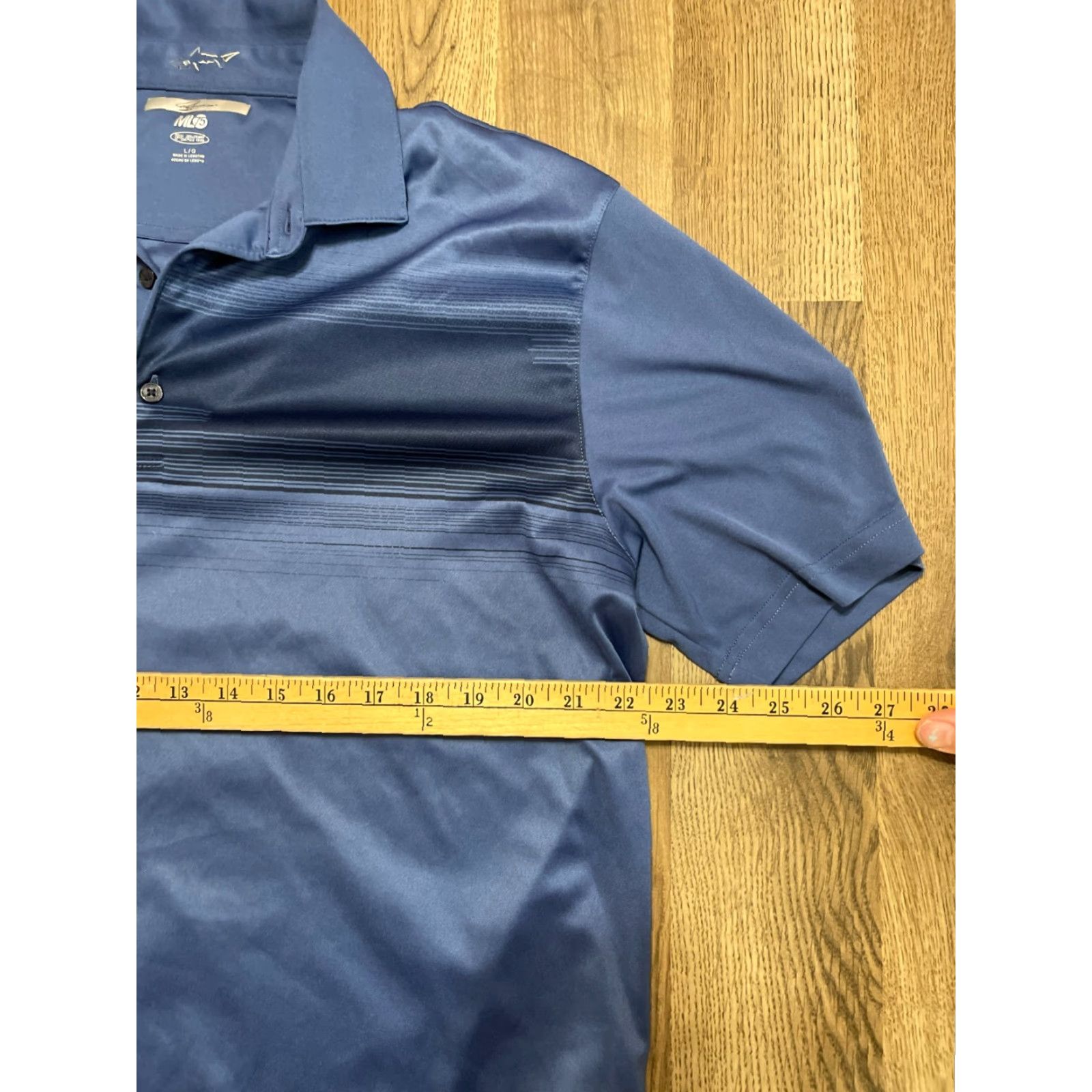 Vintage Greg Norman Shirt Men Polo Short Sleeve Blue Large ML75 PLAY DRY Size US L / EU 52-54 / 3 - 6 Thumbnail
