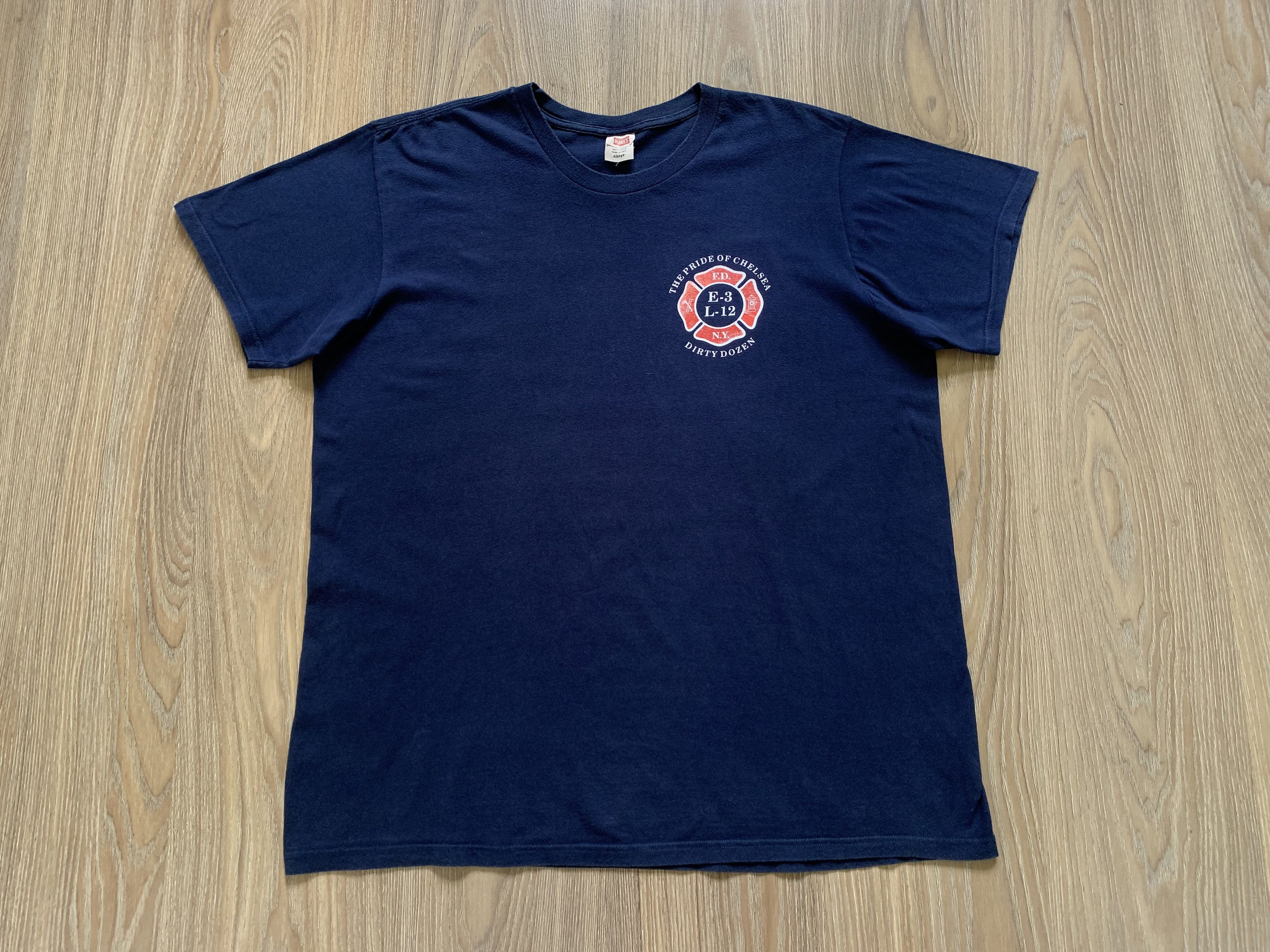 Hanes FDNY E-3 L-12 Vintage Hanes T-Shirt Size US XL / EU 56 / 4 - 2 Thumbnail
