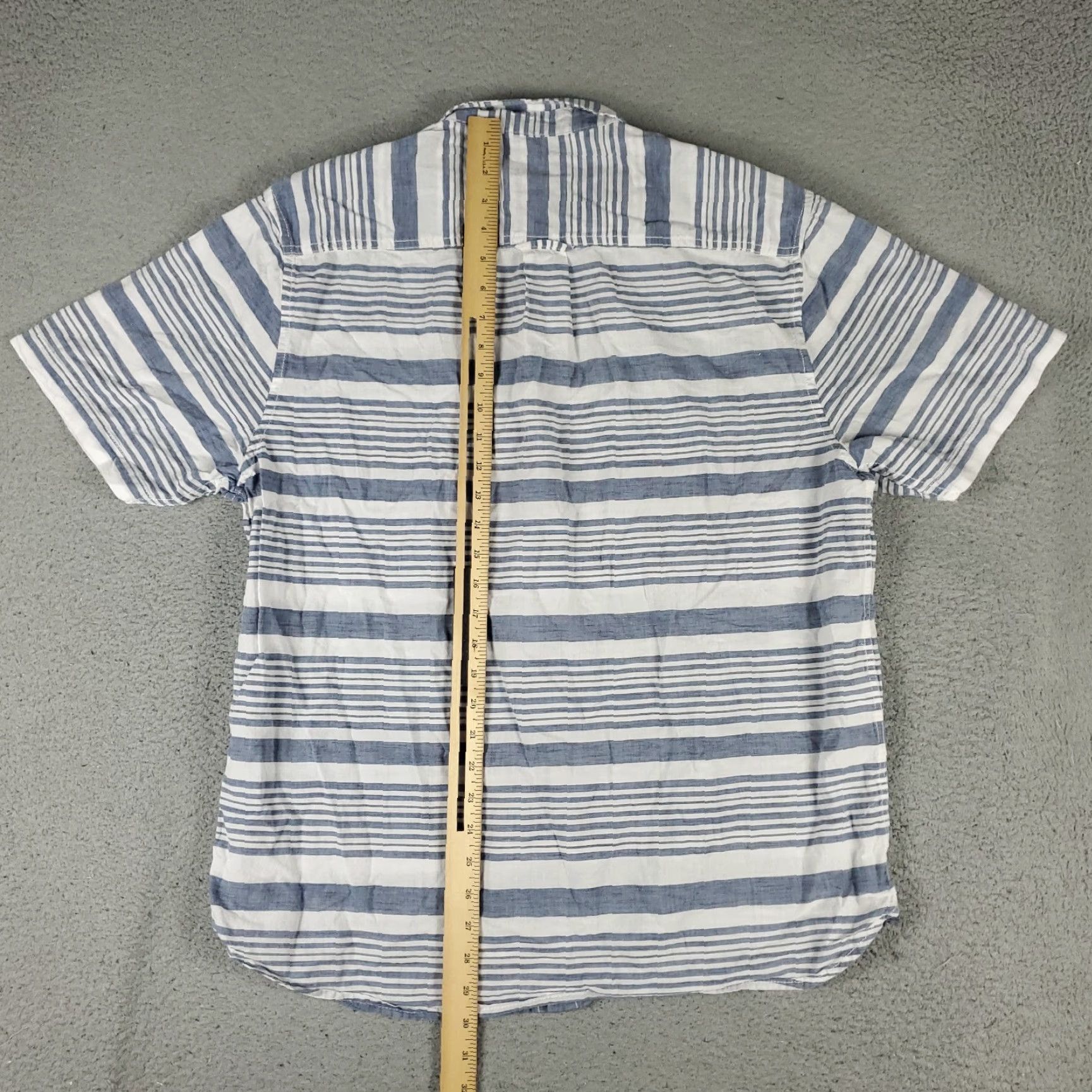 Tommy Bahama VINTAGE Tommy Bahama Shirt Mens Large Short Sleeve Button Up Cotton Blue Striped Hawaiian Casual Size US L / EU 52-54 / 3 - 3 Thumbnail