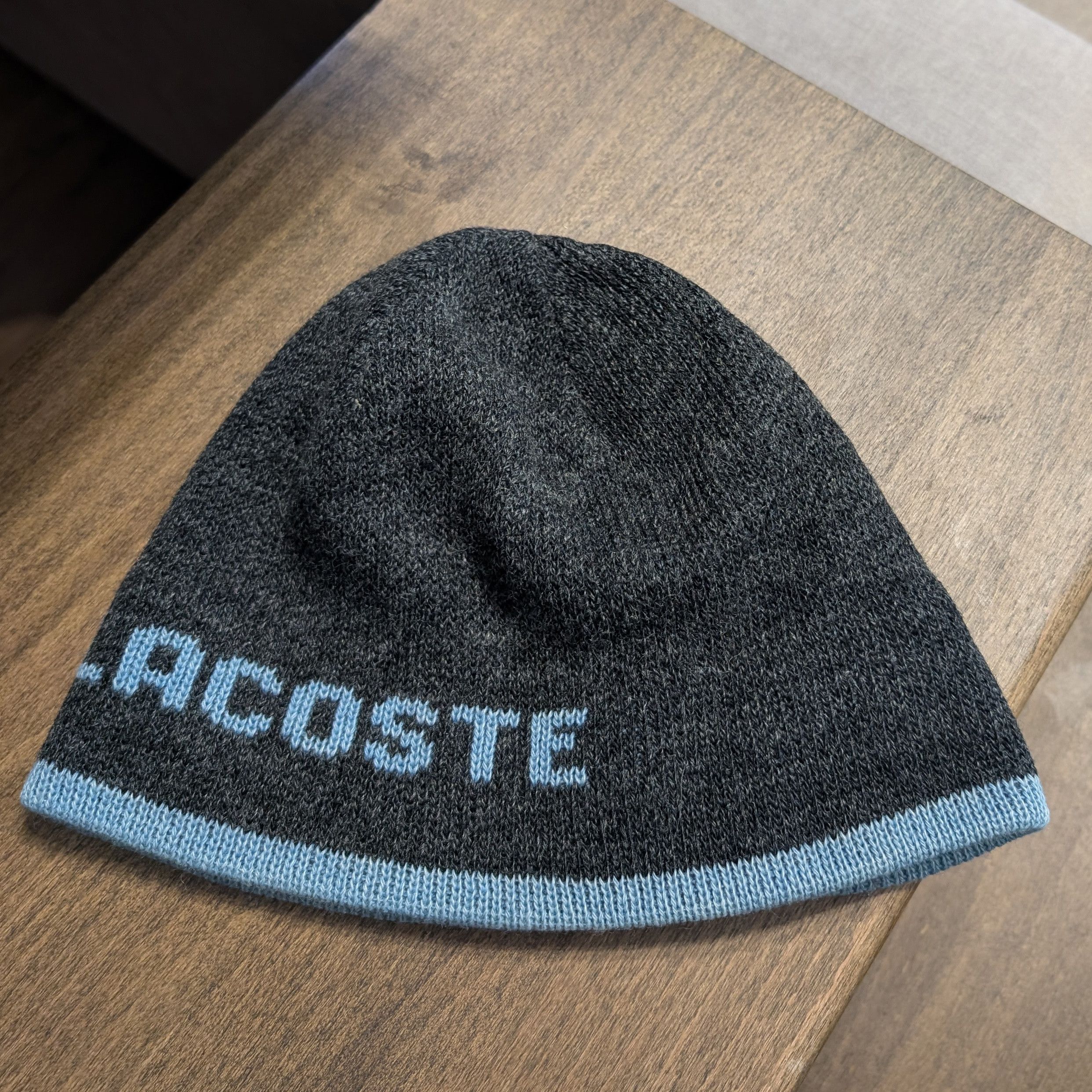 Lacoste Vintage Lacoste Wool Beanie Hat Unisex Crocodile Logo Knit Size ONE SIZE - 6 Thumbnail