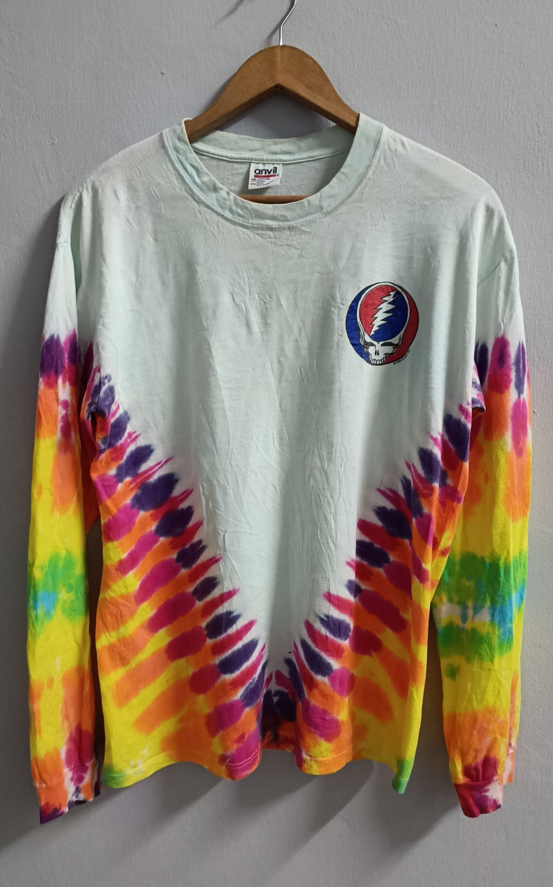 Band Tees 🔥🔥Rare Vintage 90s Band Grateful Dead Tye Dye L/S Tee Size US L / EU 52-54 / 3 - 1 Thumbnail