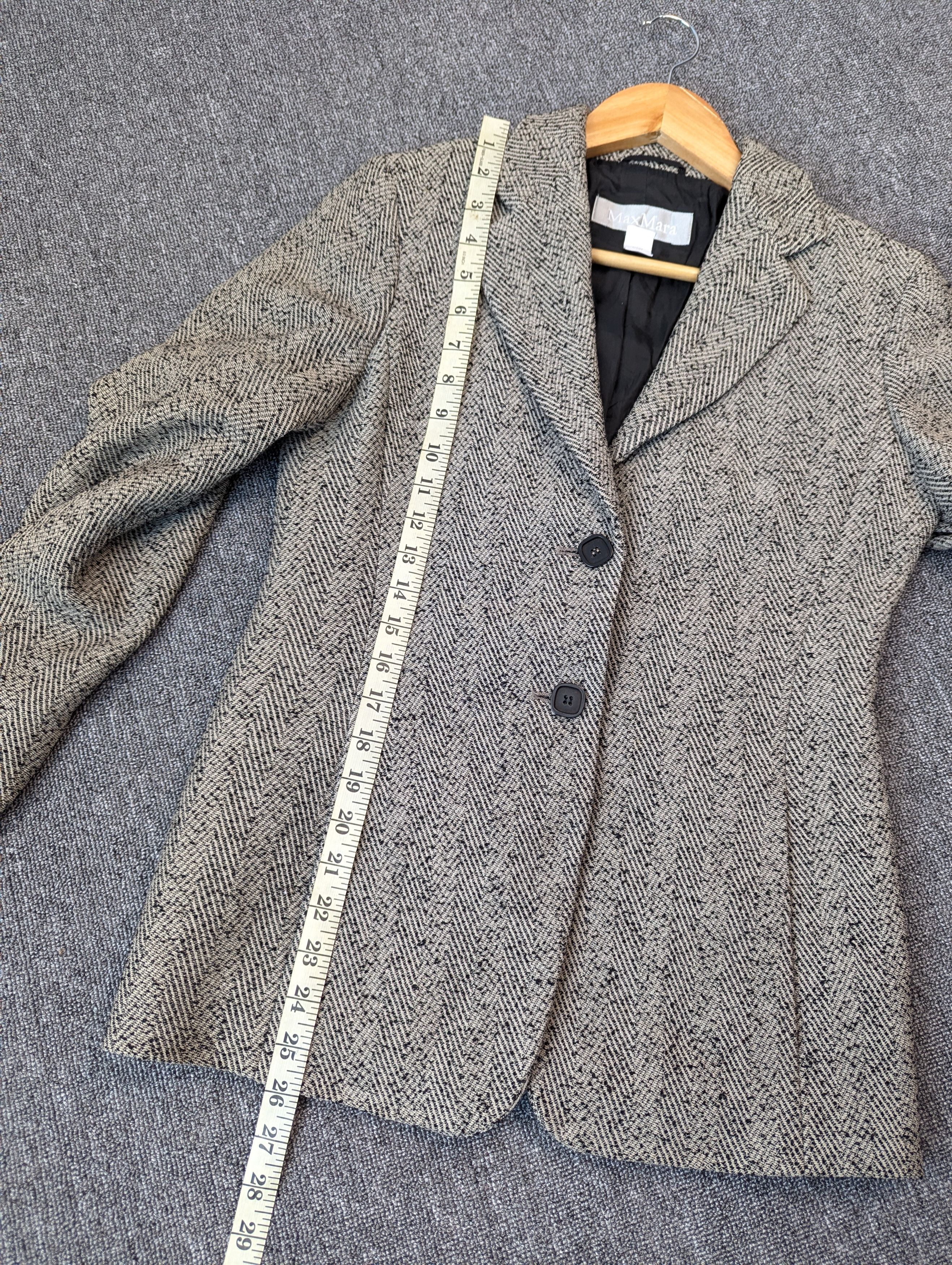 Max Mara Women's Max Mara Wool Blazer Style Jacket Size XS / US 0-2 / IT 36-38 - 14 Thumbnail