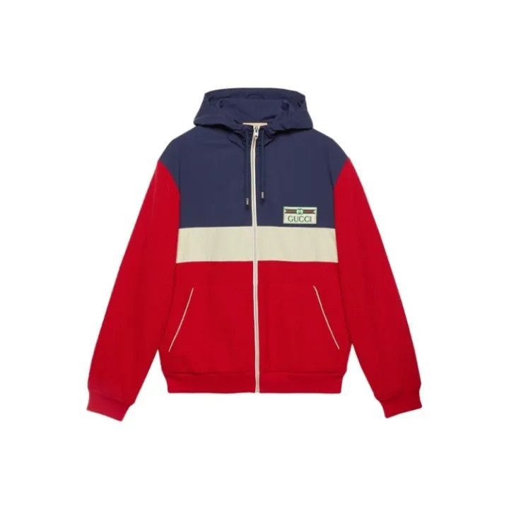 Gucci Gucci Gucci Color Block Zip-Up Hoodie for Men -2506 Size US S / EU 44-46 / 1 - 1 Thumbnail