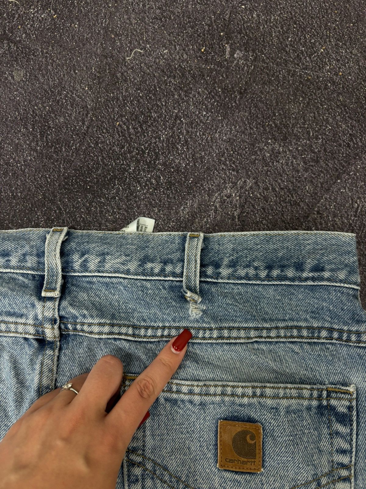 Carhartt Vintage 90s Carhartt USA Faded Washed Baggy Jeans Size US 36 / EU 52 - 13 Thumbnail