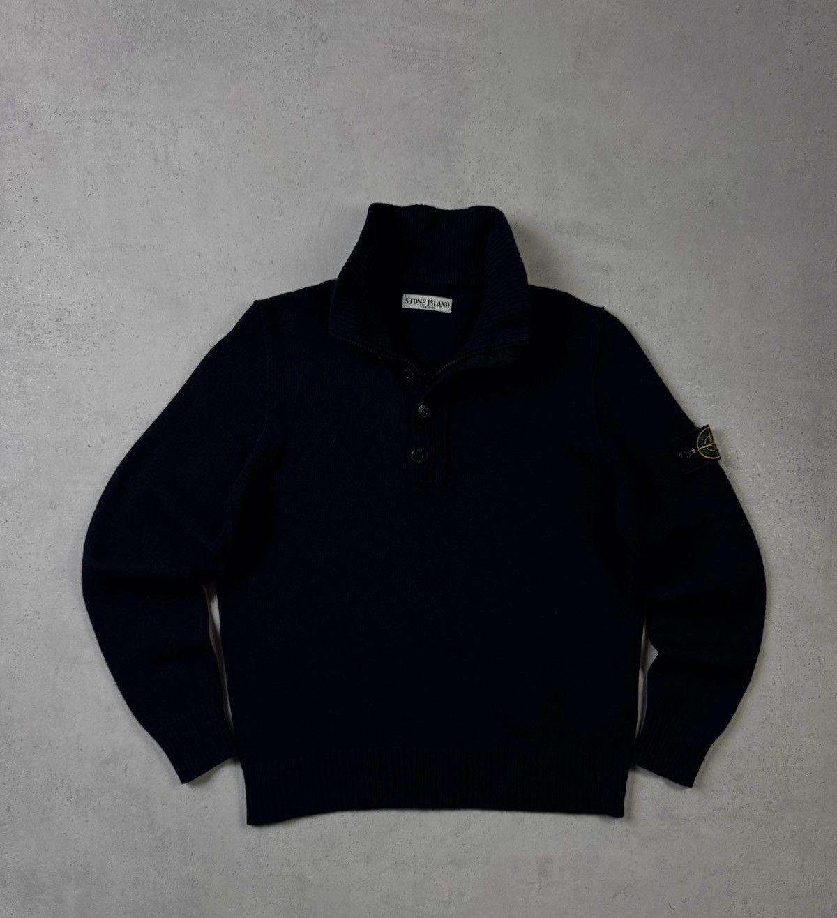 Stone Island Vintage Y2K Stone Island Knitted Jumper/Sweater Size US XL / EU 56 / 4 - 1 Thumbnail