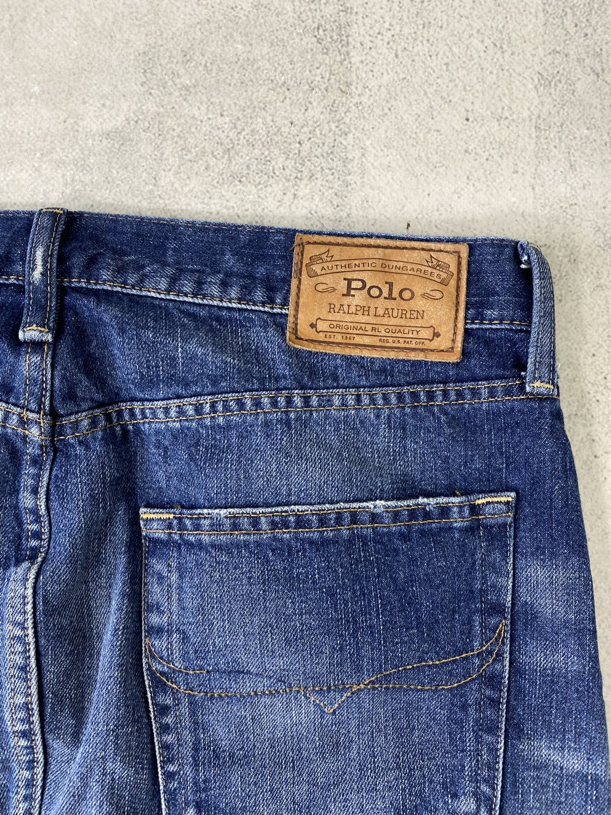 Japanese Brand × Polo Ralph Lauren × Ralph Lauren Vintage Jeans Polo Ralph Lauren distressed Denim mini skirt Size 33" - 7 Thumbnail