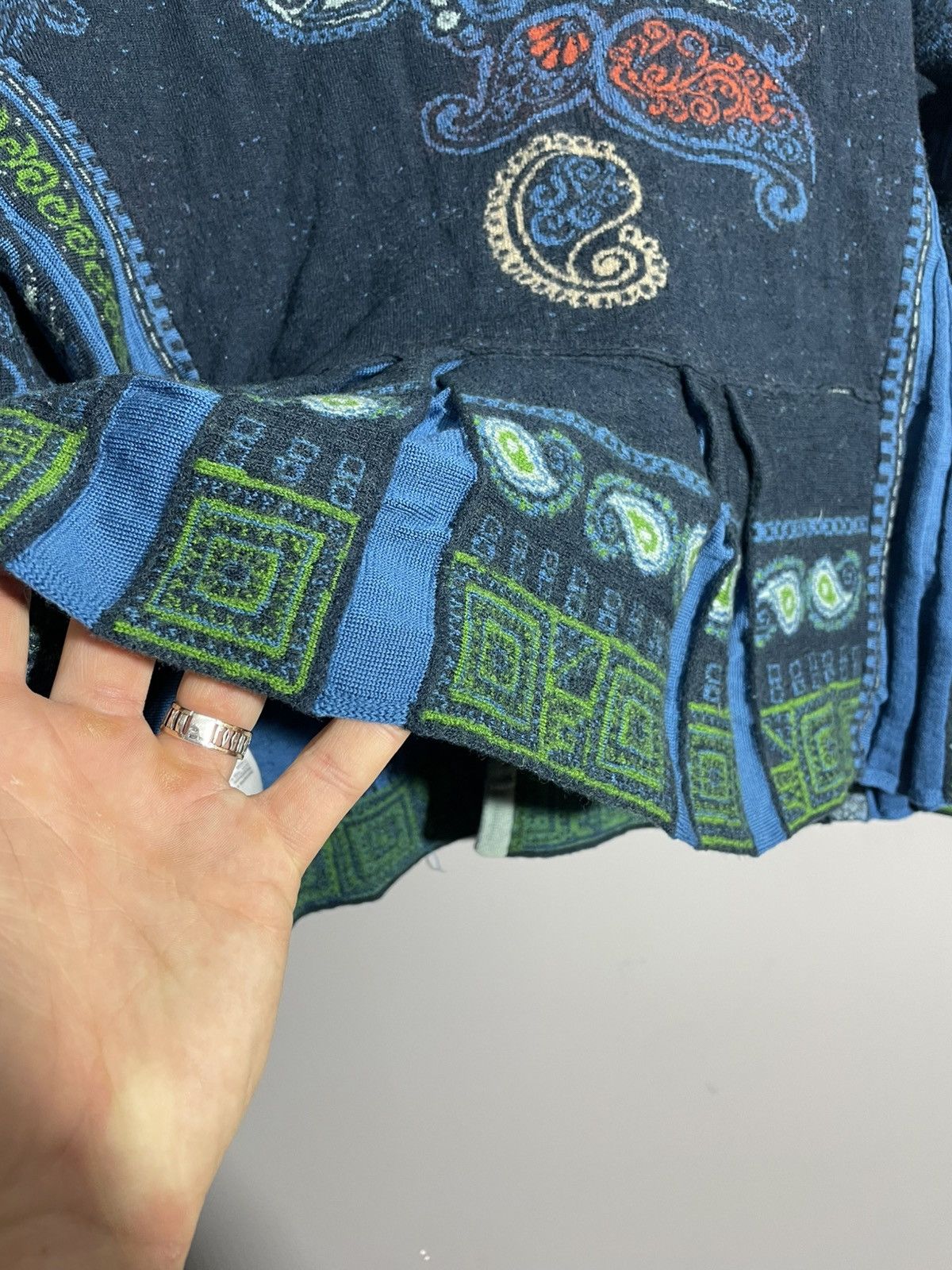 Other Ivko knit Jacquard jacket with Pleats Avant Gard style Size M / US 6-8 / IT 42-44 - 11 Thumbnail