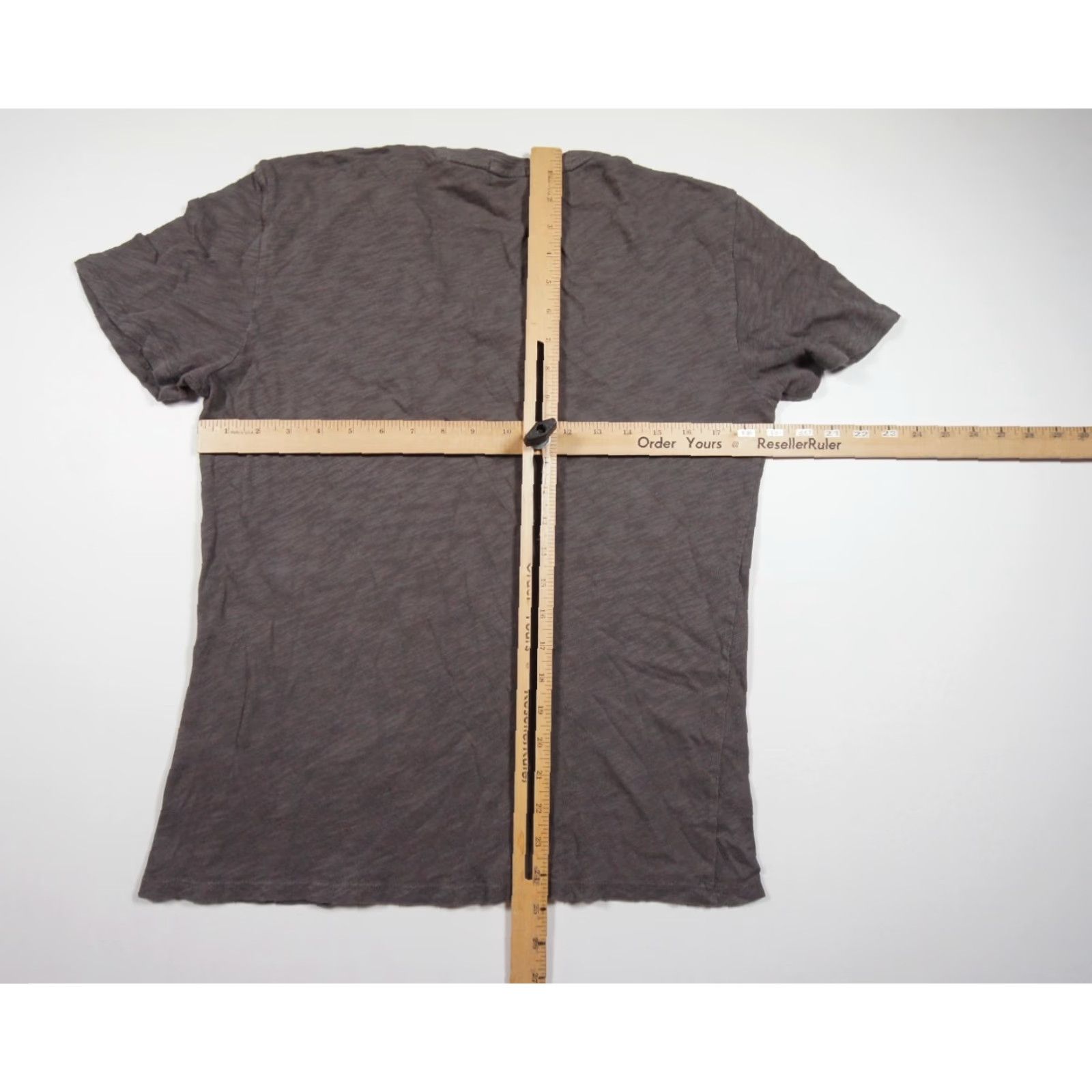 Vintage ATM Gray Short Sleeve V-Neck T-Shirt Adult Small Cotton Jersey Mens Size US S / EU 44-46 / 1 - 7 Thumbnail
