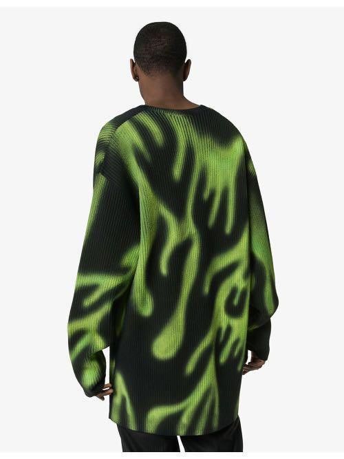 Balenciaga BALENCIAGA - Printed Ribbed Wool-Blend Sweater Size US XL / EU 56 / 4 - 10 Thumbnail