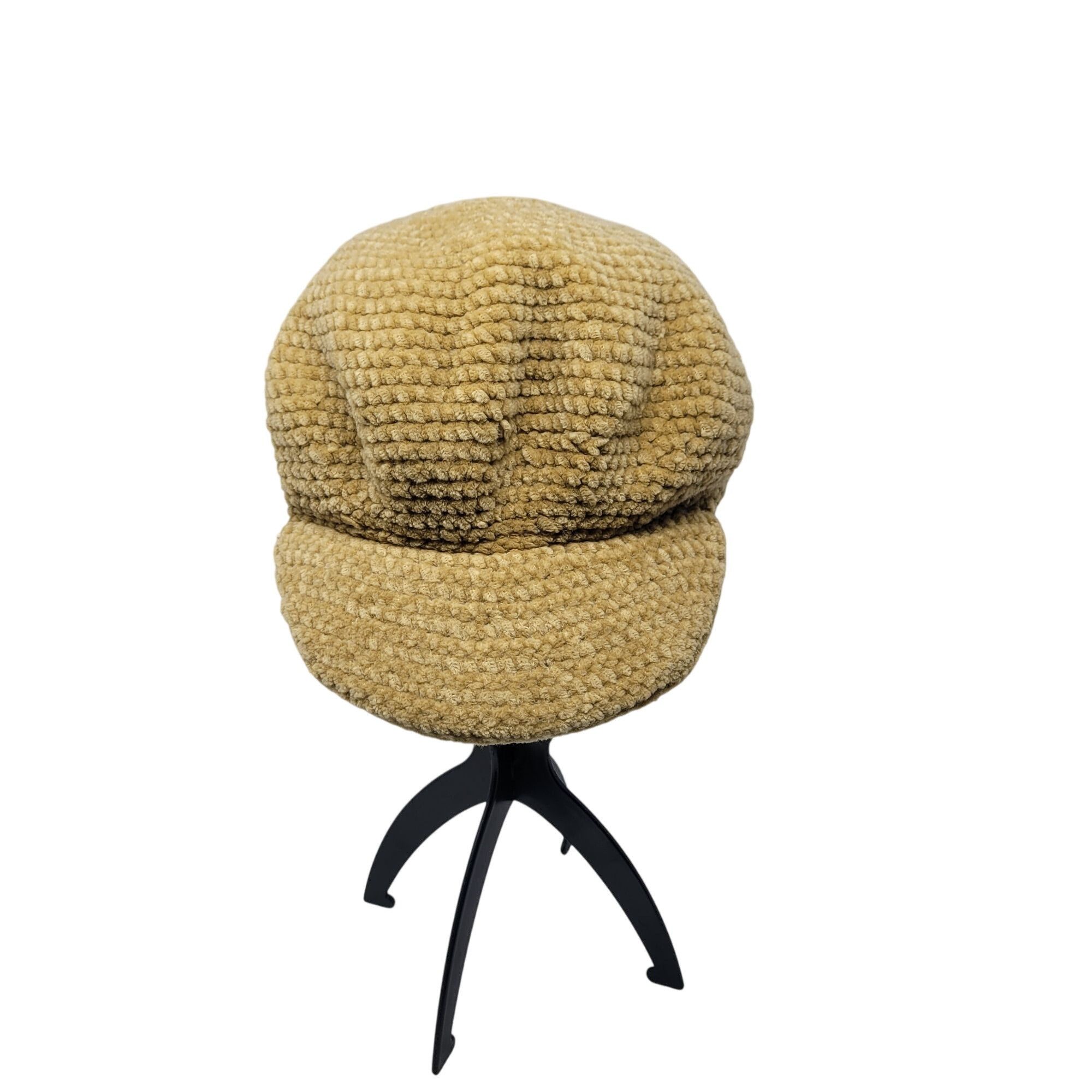Other Vintage Inspired Camel Chenille Knit Beret Hat Winter Access Size ONE SIZE - 7 Thumbnail