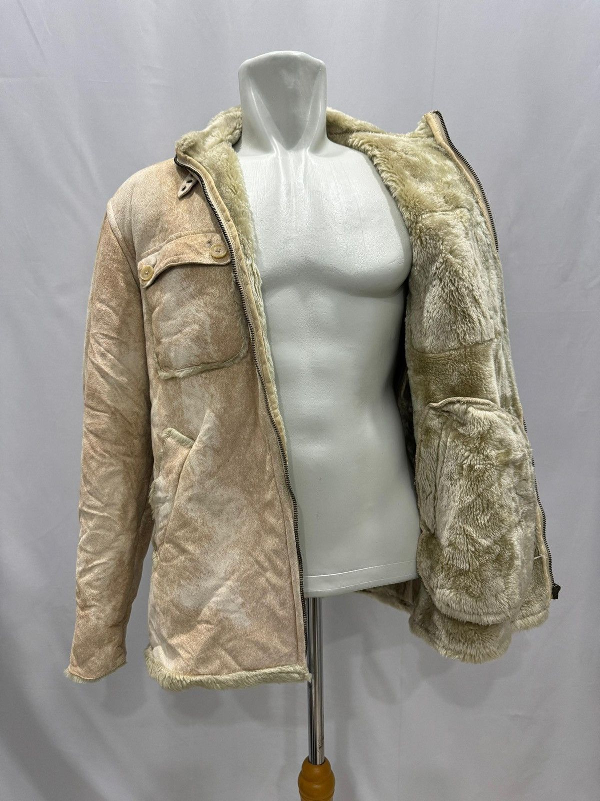 Kansai Yamamoto × Seditionaries × Yohji Yamamoto Kansai Jeans by Kansai Yamamoto Shearling Suede Jacket Size US M / EU 48-50 / 2 - 4 Thumbnail