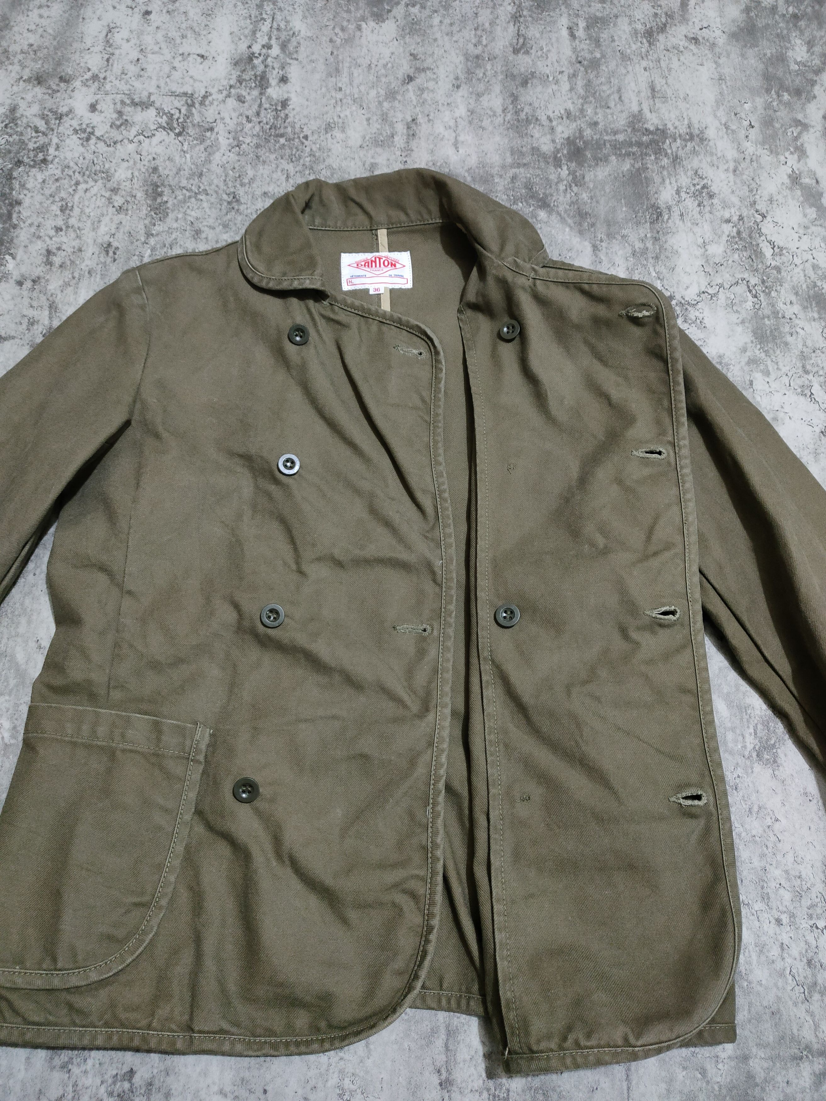 Danton Vintage Danton France Vetements de Travail Pea Coats Jacket Size US S / EU 44-46 / 1 - 7 Thumbnail