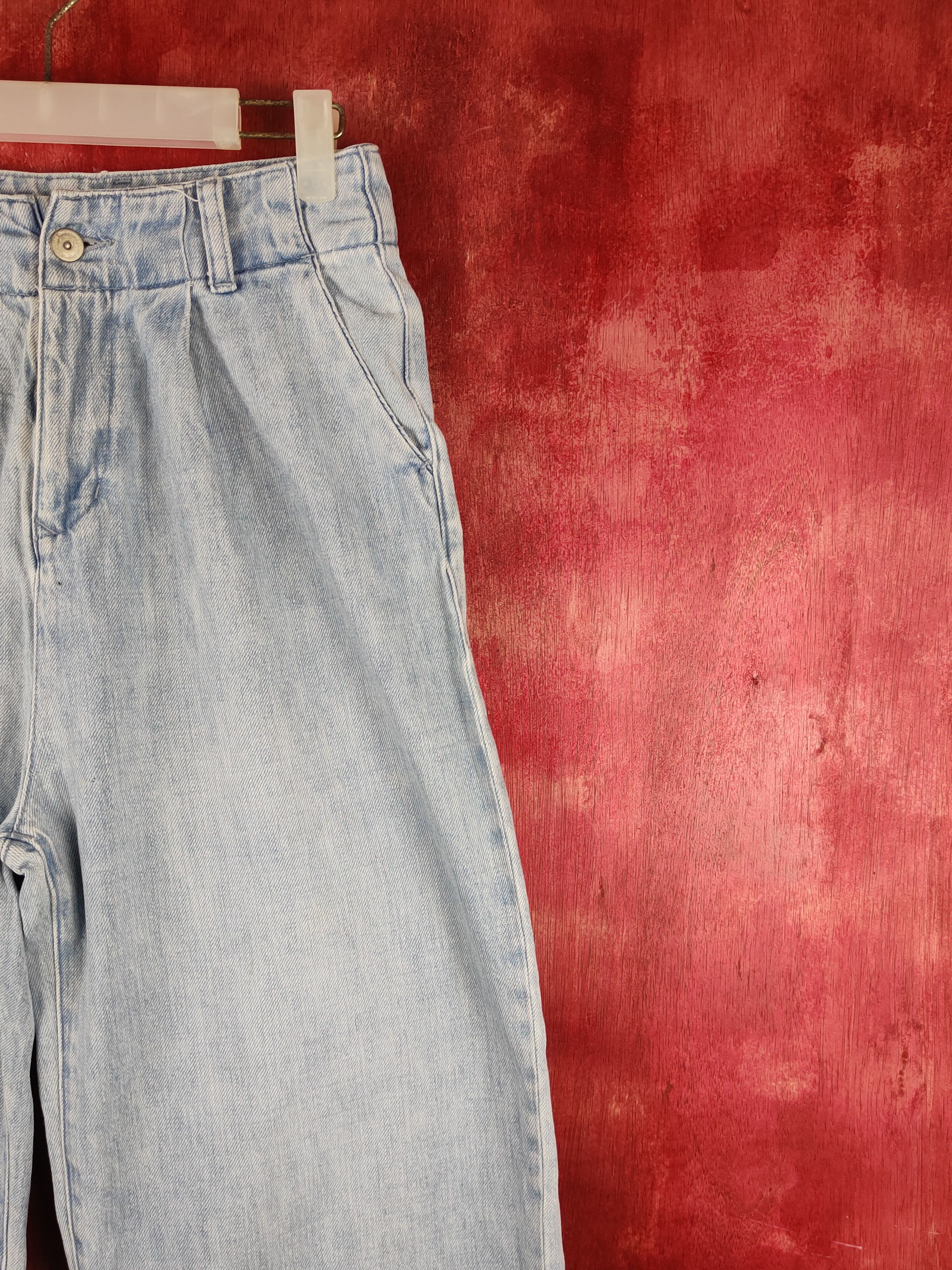 Japanese Brand Earth Music&Ecology Blue Distressed Ripped Jeans#S2146 Size 26" / US 2 / IT 38 - 5 Thumbnail