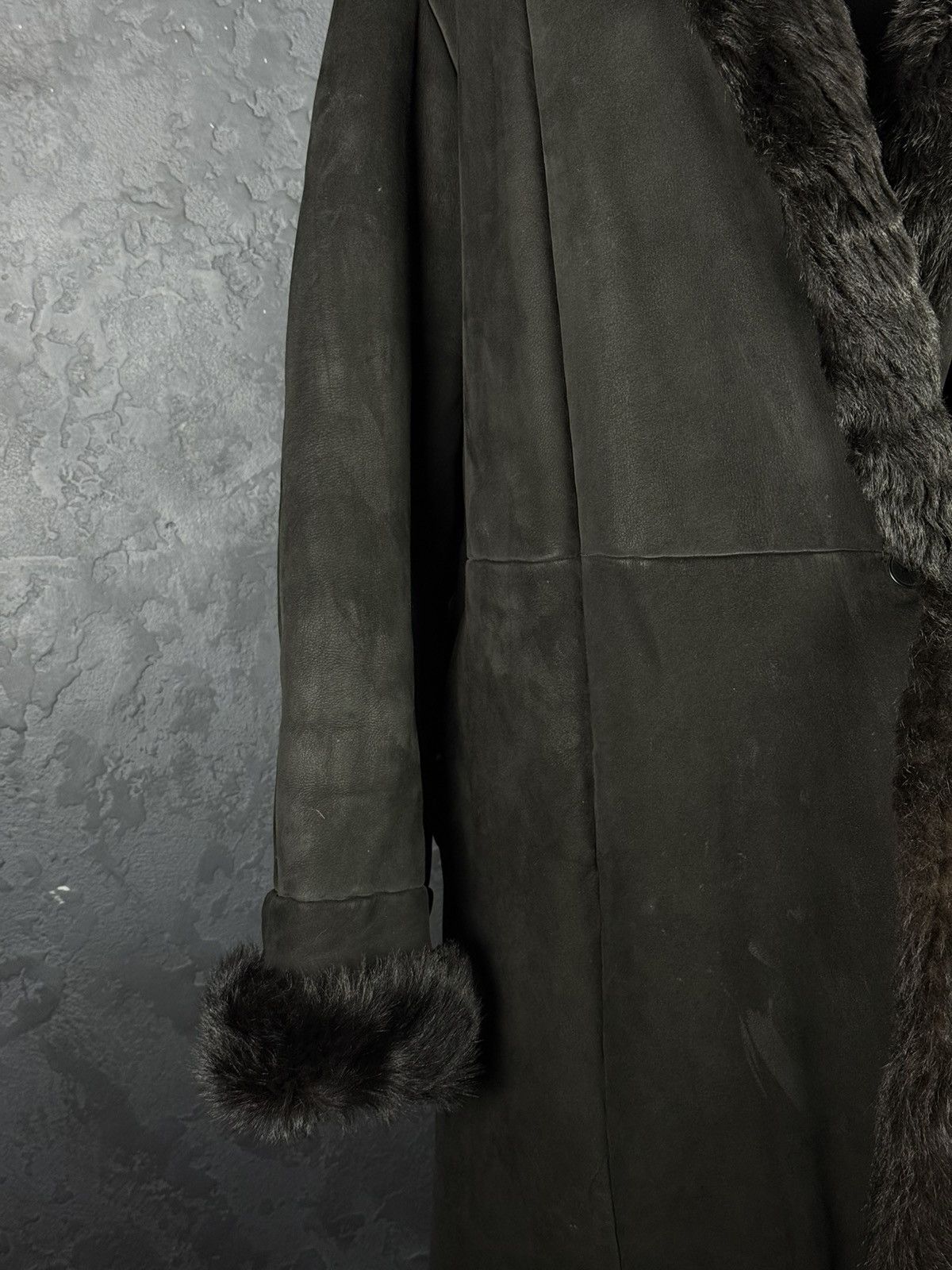 Max Mara Max Mara Shearling Sheepskin Coat Black Fur Made in Italy Size L / US 10 / IT 46 - 7 Thumbnail