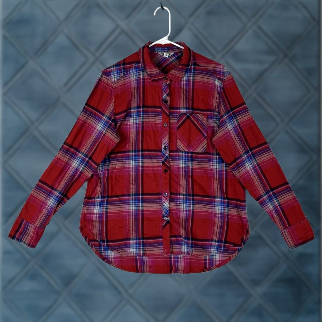 Orvis Orvis Long Sleeve Button-Up Shirt Womens Large Red Plaid Casual Top Tee Size L / US 10 / IT 46 - 1 Thumbnail