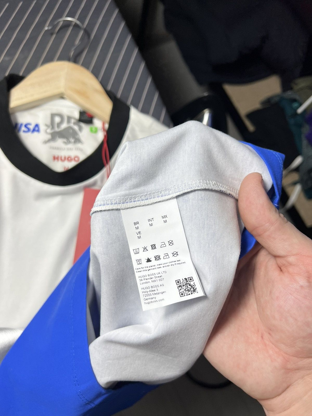 Hugo HUGO Visa Cash App RB Formula One F1 Team Shirt White Blue Size US M / EU 48-50 / 2 - 16 Thumbnail