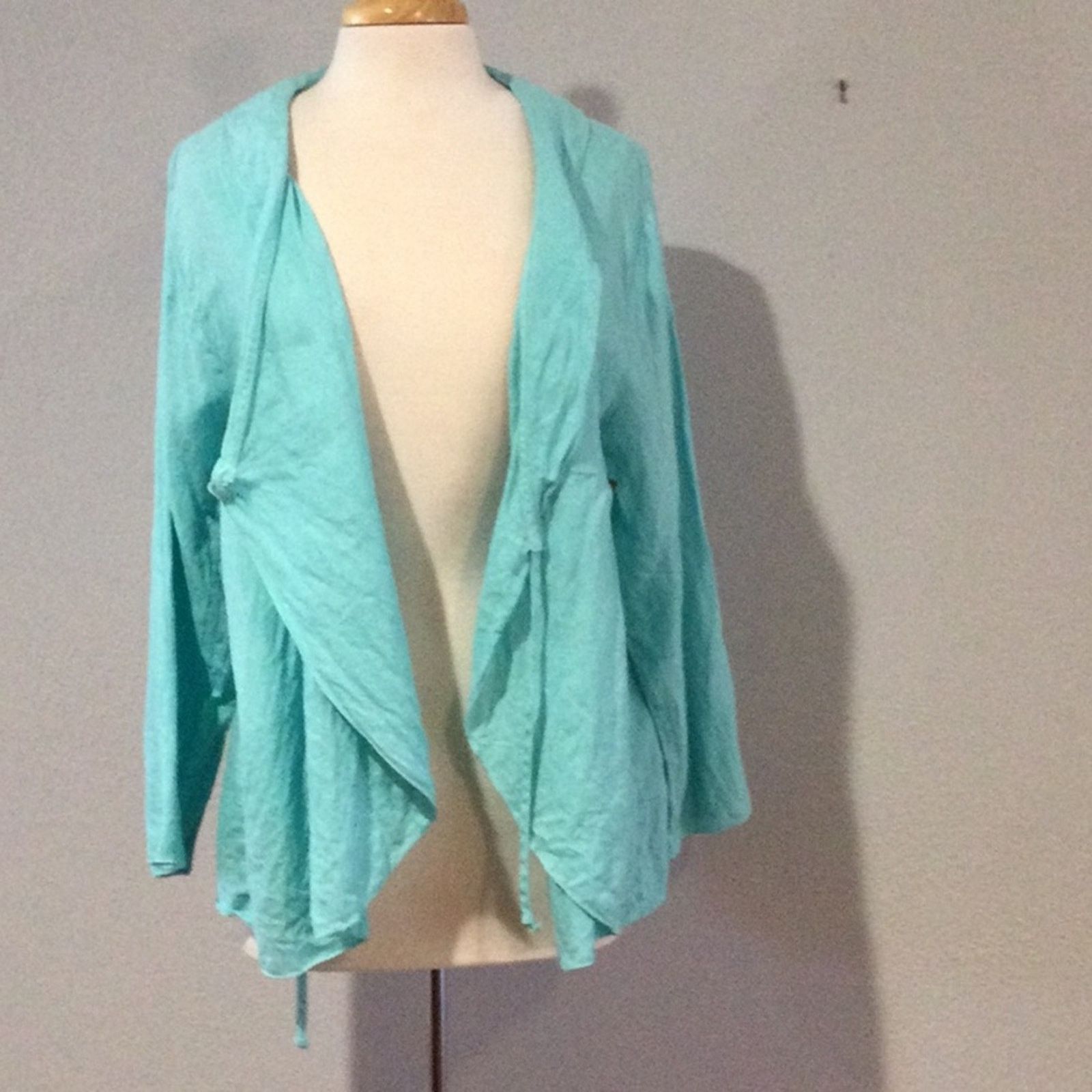 Other Match Point Turquoise Button/Tie Closure Blazer Jacket XL Size XL / US 12-14 / IT 48-50 - 6 Thumbnail