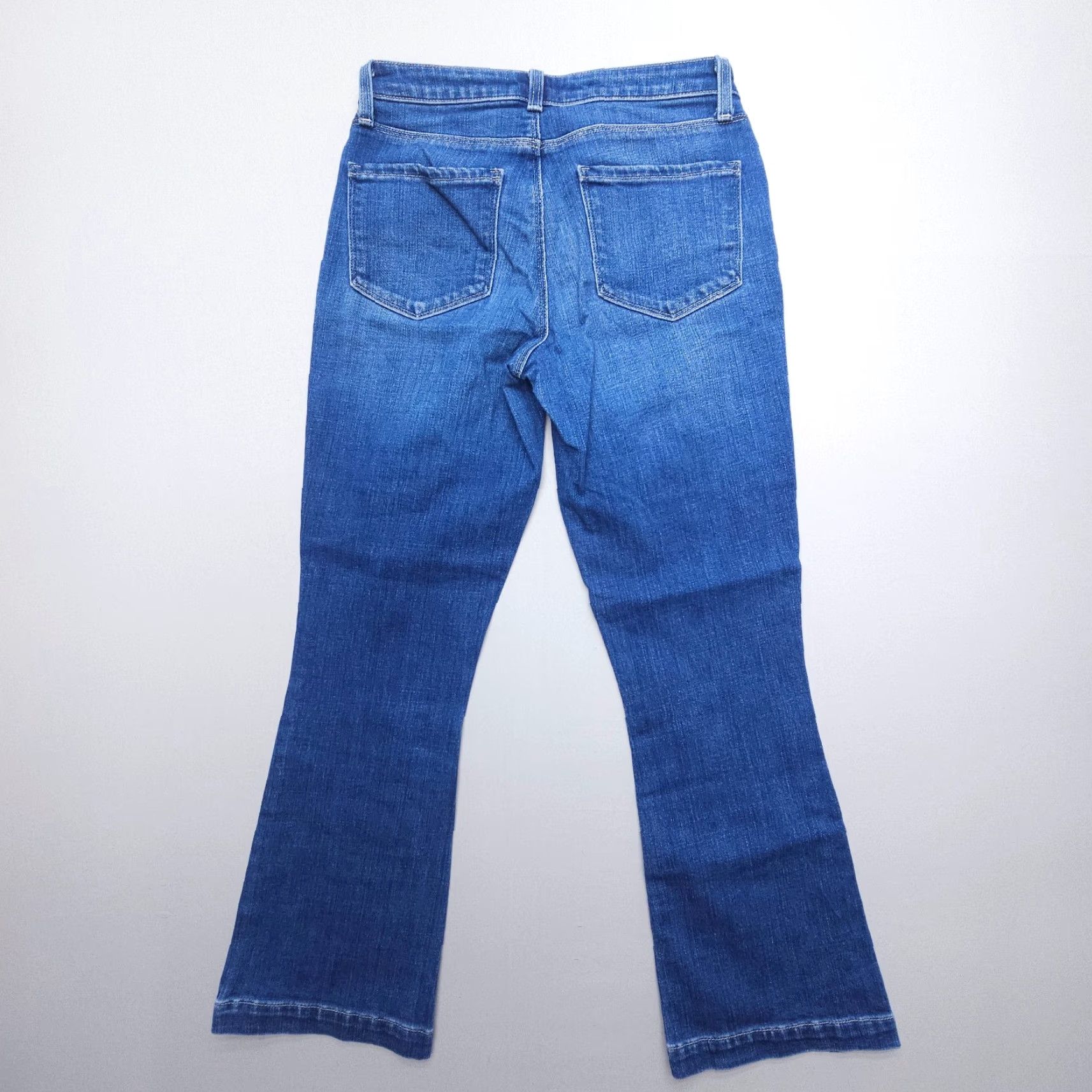 L'AGENCE VINTAGE L'AGENCE Ali Slim Flare Jean Maywood Womens 24 Blue USA Made Stretch Denim Size 42" / US 20 - 2 Thumbnail