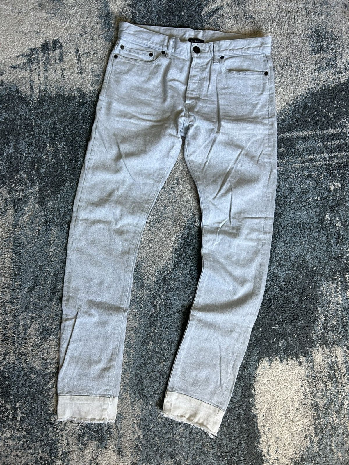 John Elliott SPRiNG SUMMER 2017 SEASON NiNE iCE BLUE GLACiER CAST 2 DENiM Size US 31 - 6 Thumbnail