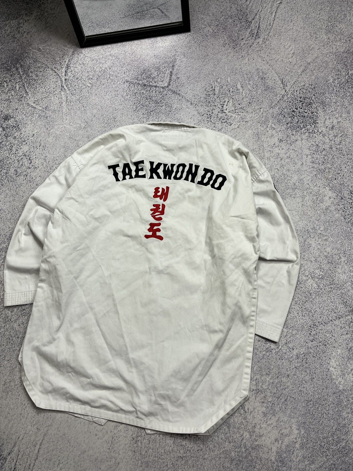 Adidas × Vintage Vintage 90’s Adidas Taekwondo Karate Uniform White Top Rare Size US L / EU 52-54 / 3 - 12 Thumbnail