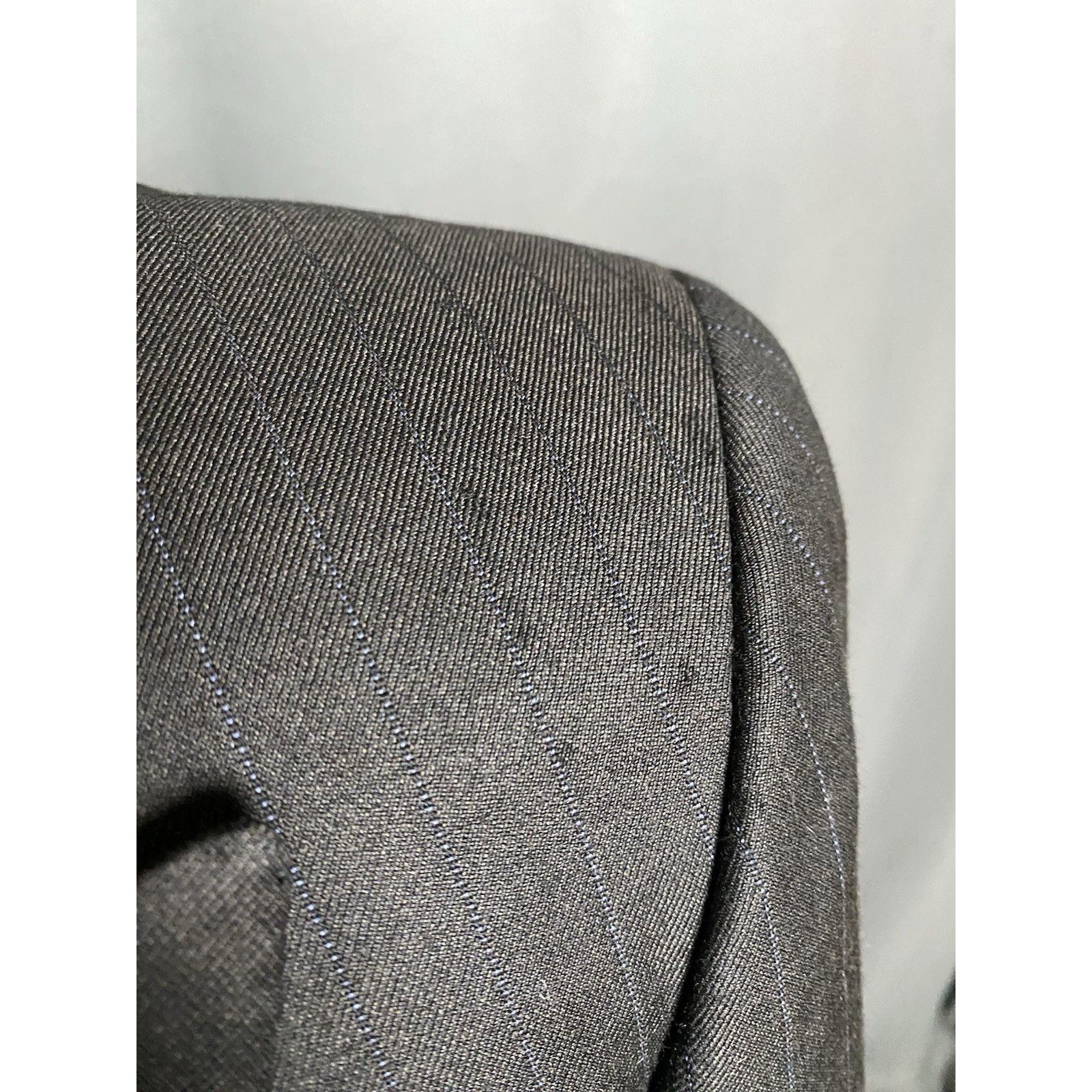 Brioni Brioni Men's Gray Wool Double Breasted Striped Wool Blazer J Size 52R - 11 Thumbnail