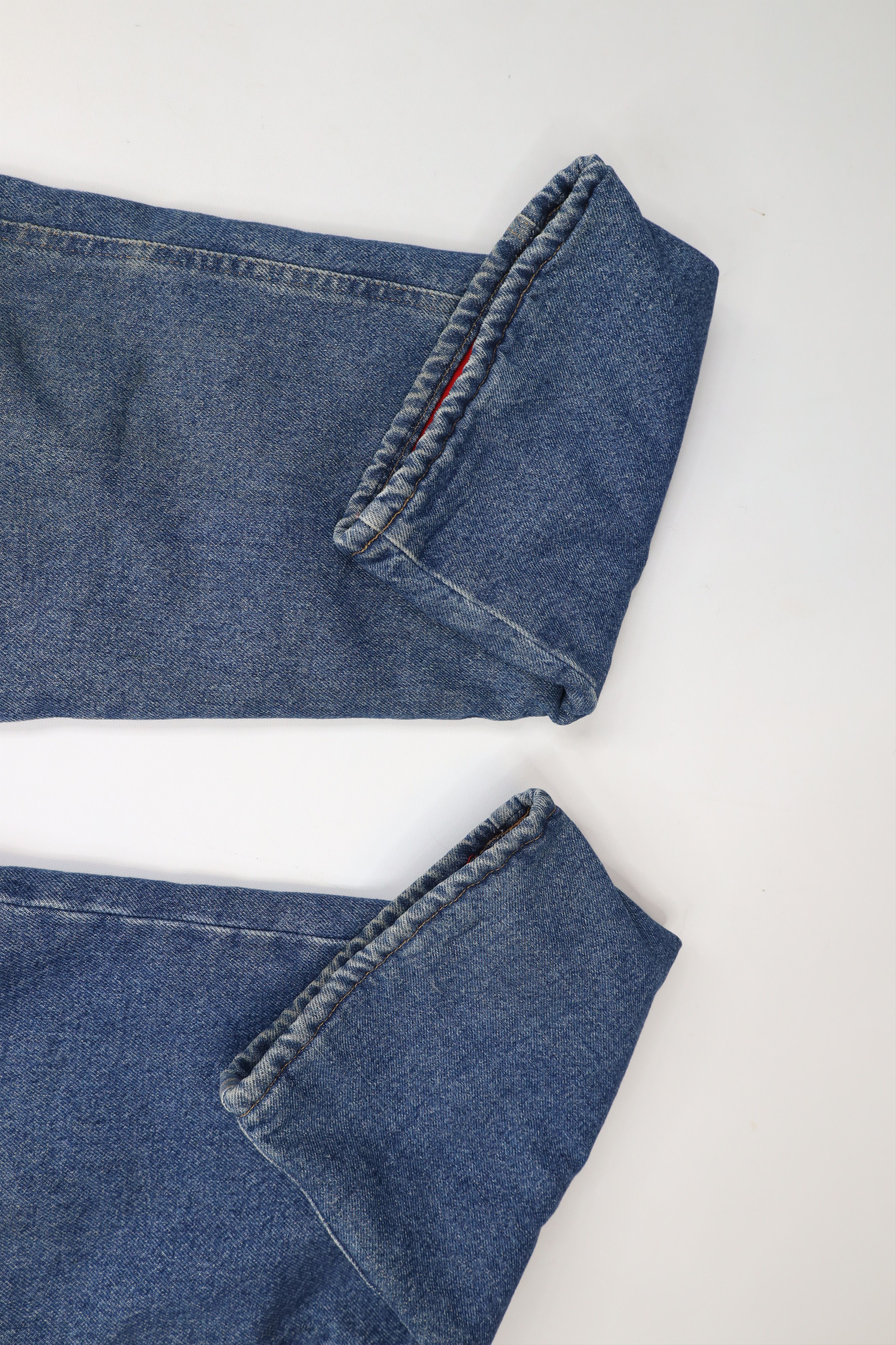 Vintage × Wrangler Vintage Wrangler Heavyweight Fleece Lined Denim Jeans Blue Size US 36 / EU 52 - 7 Thumbnail