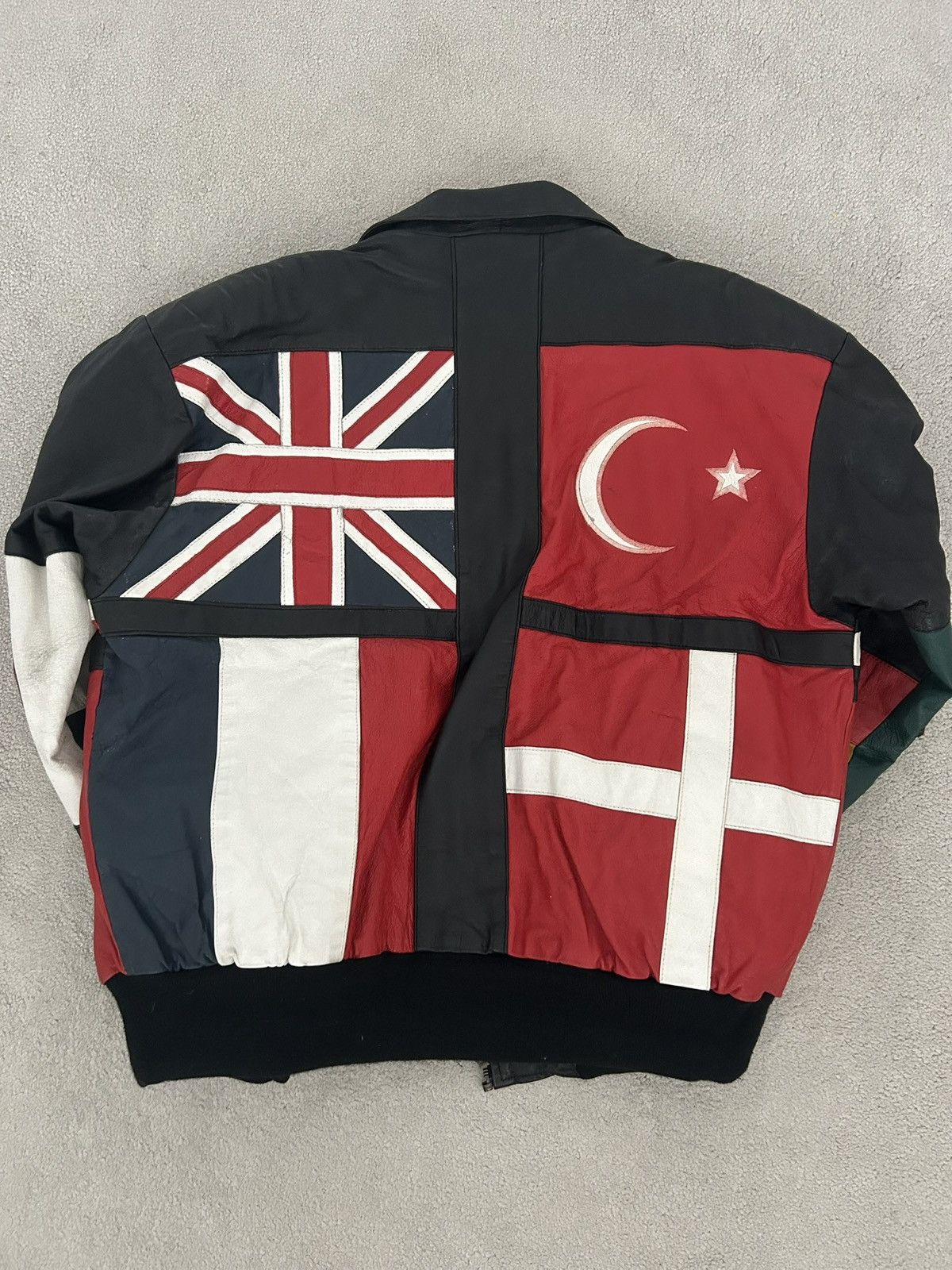 Cosa Nova Cosa Nova Canadian Leather Flag Jacket. Size US S / EU 44-46 / 1 - 2 Thumbnail
