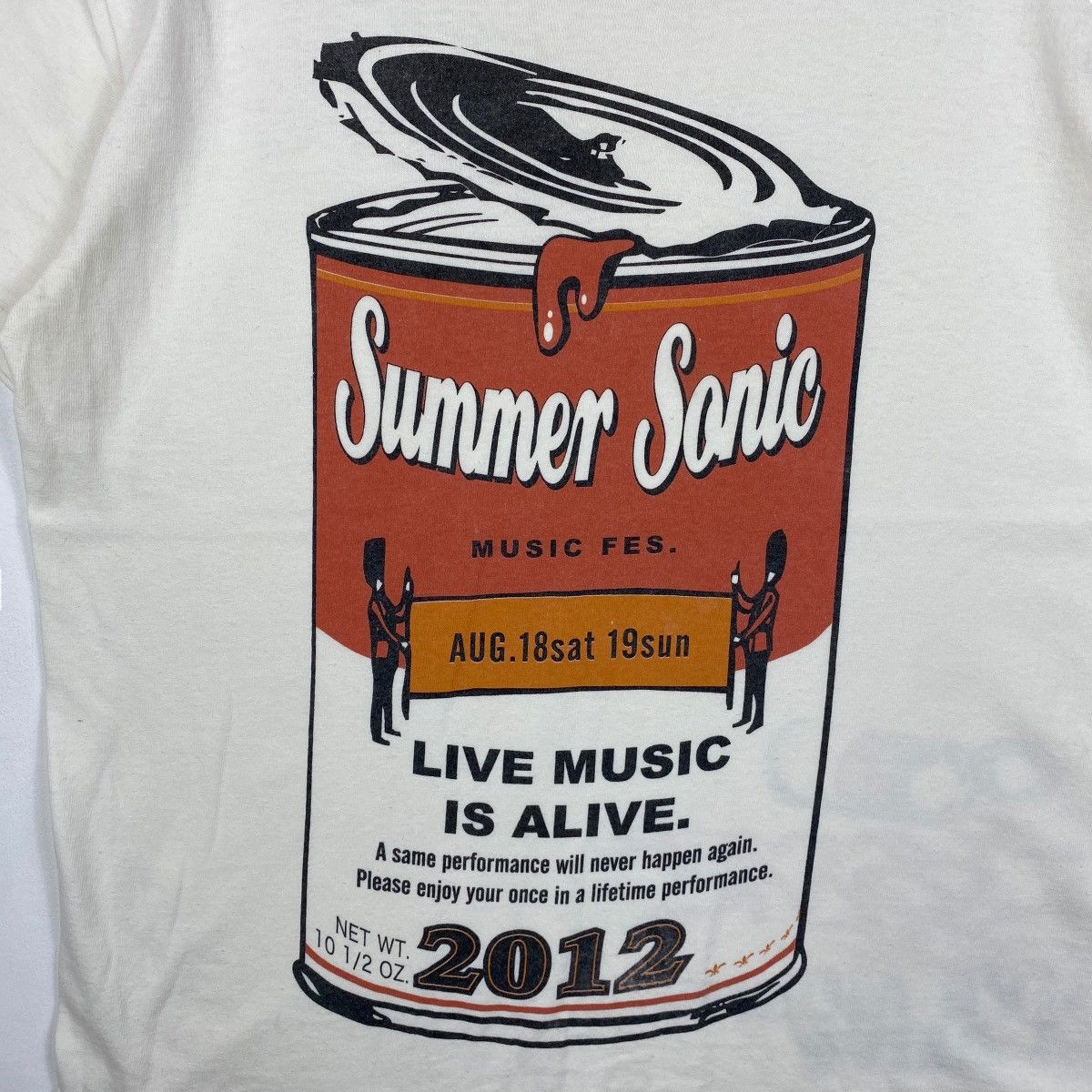Band Tees SUMMER SONIC 2012 Live Music Is Alive Campbell Soup Tee Size US M / EU 48-50 / 2 - 2 Thumbnail