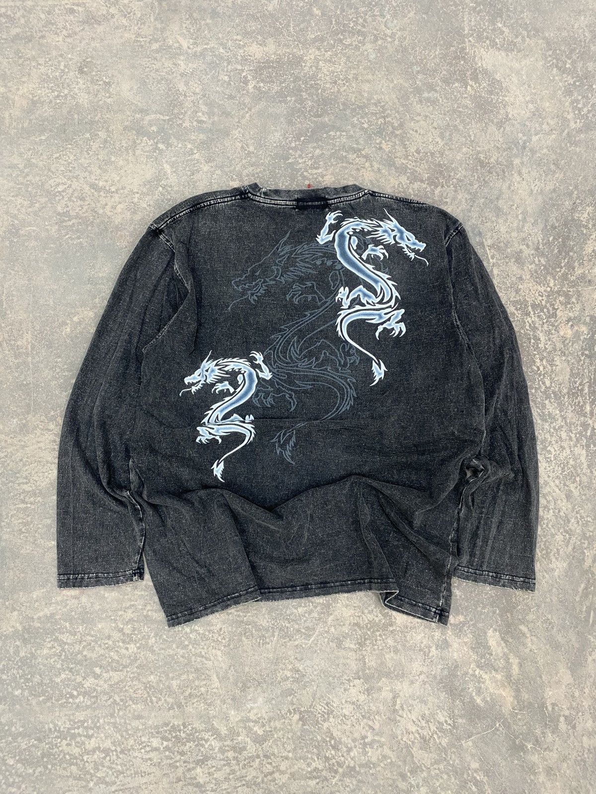 Japanese Brand Crosskeys Sukajan Dragon Washed 90s Lgb Punk Grunge Size US XL / EU 56 / 4 - 1 Thumbnail