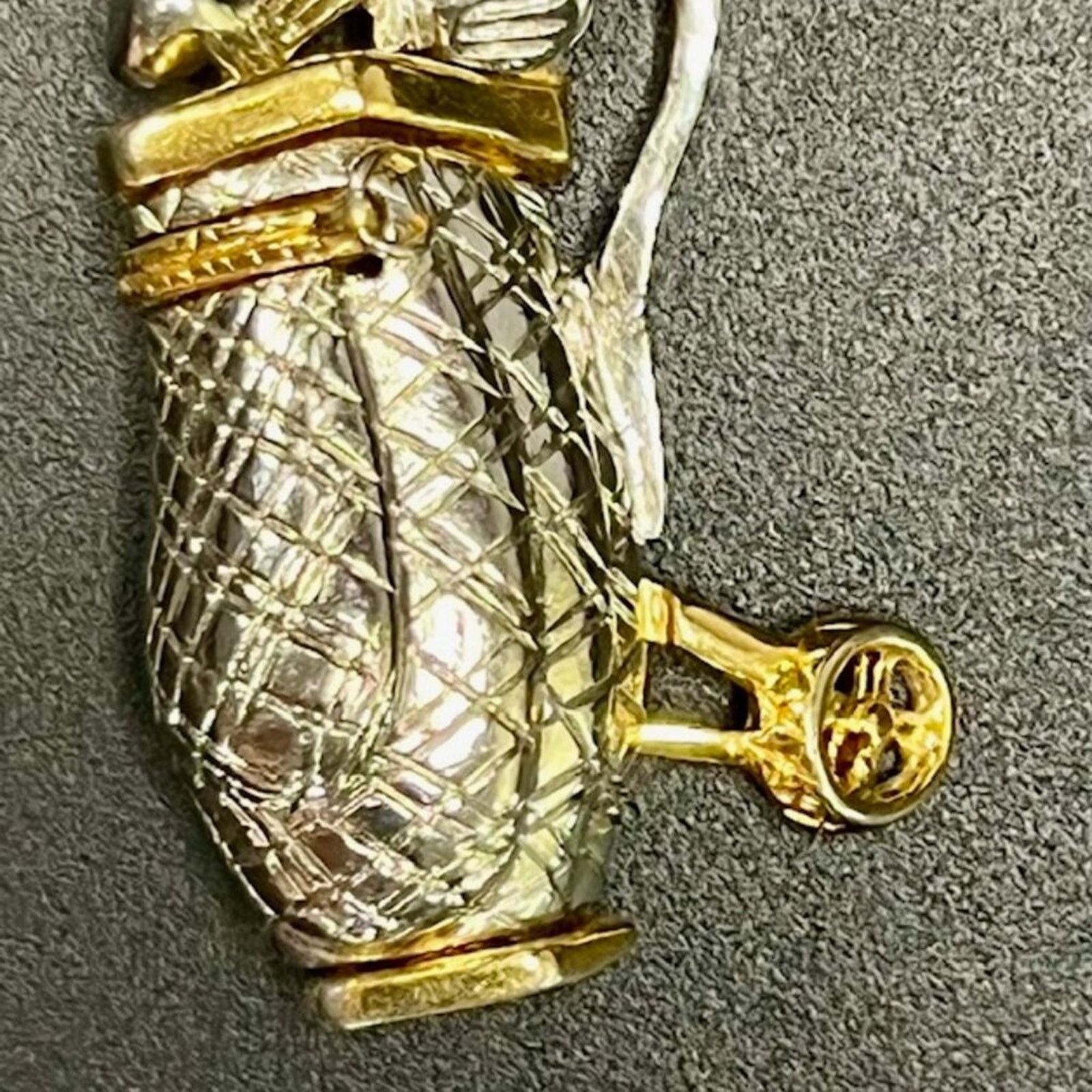 & Other Stories Ladies Goldtone / Silvertone Golf Brooch Size ONE SIZE - 3 Thumbnail