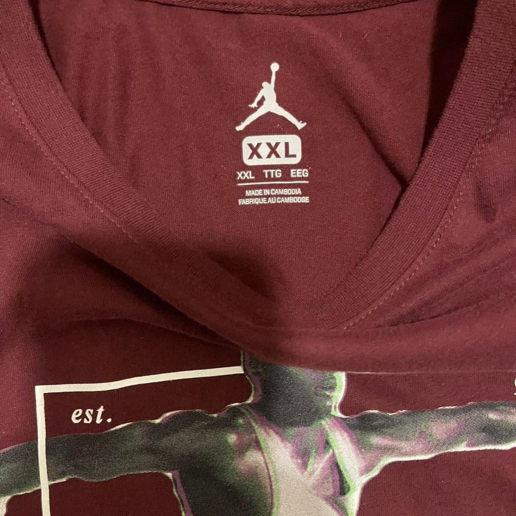 Jordan Brand Micheal Jordan burgundy celebration T shirt size XXL Size US XXL / EU 58 / 5 - 2 Thumbnail