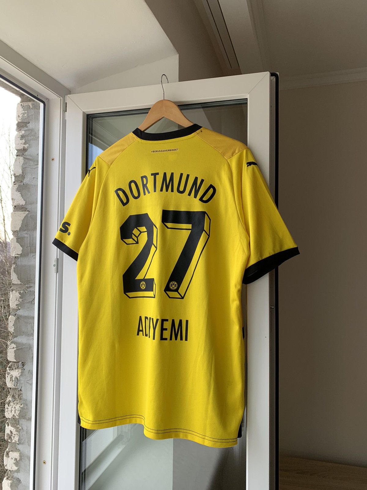 Puma × Vintage 🔥PUMA DORUSSIA DORTMUND 2023 2024 ADEYEMI #27 SOCCER JERSEY Size US XXL / EU 58 / 5 - 2 Thumbnail