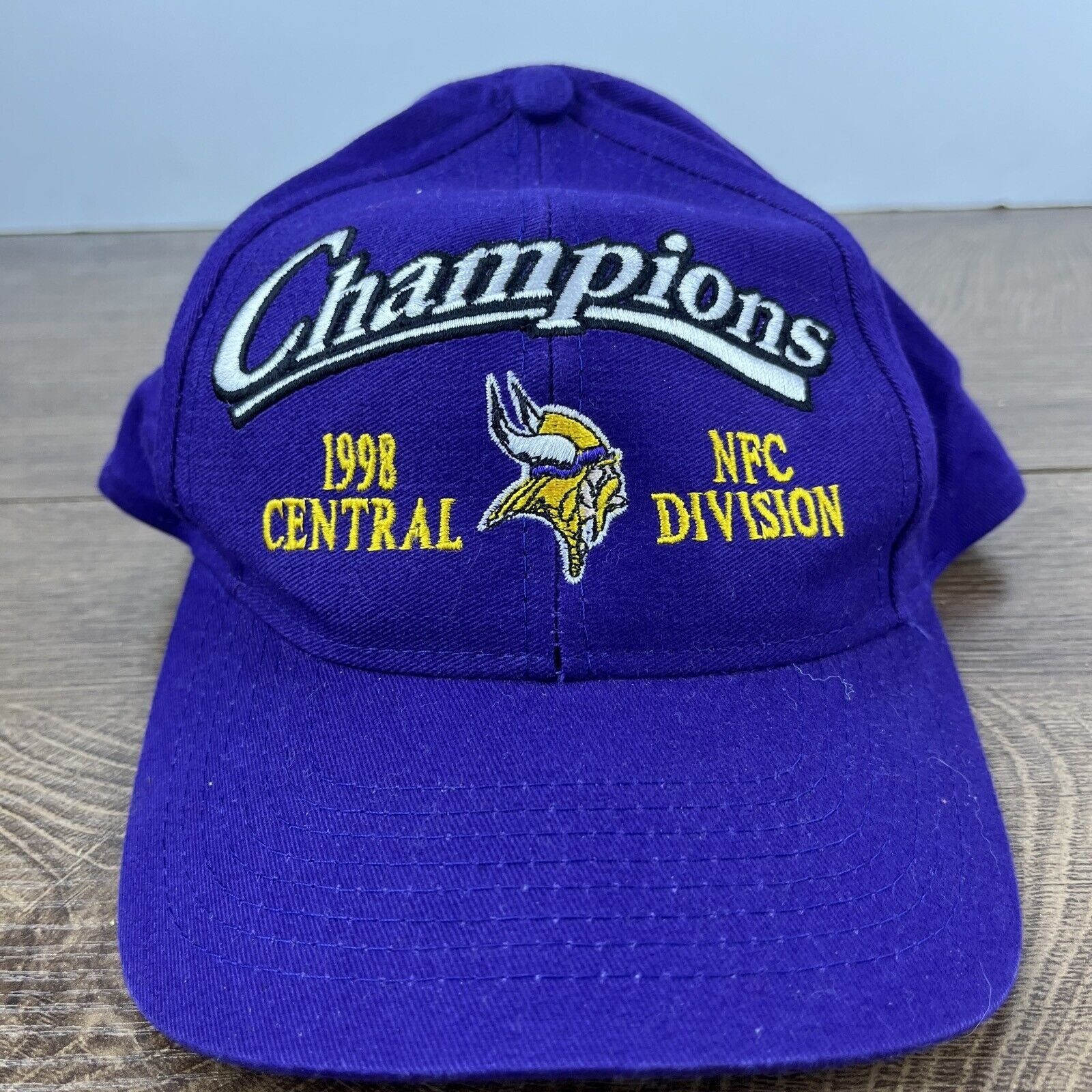 Other Minnesota Vikings Hat 1998 Division Champions Hat Adjustable Size ONE SIZE - 2 Thumbnail