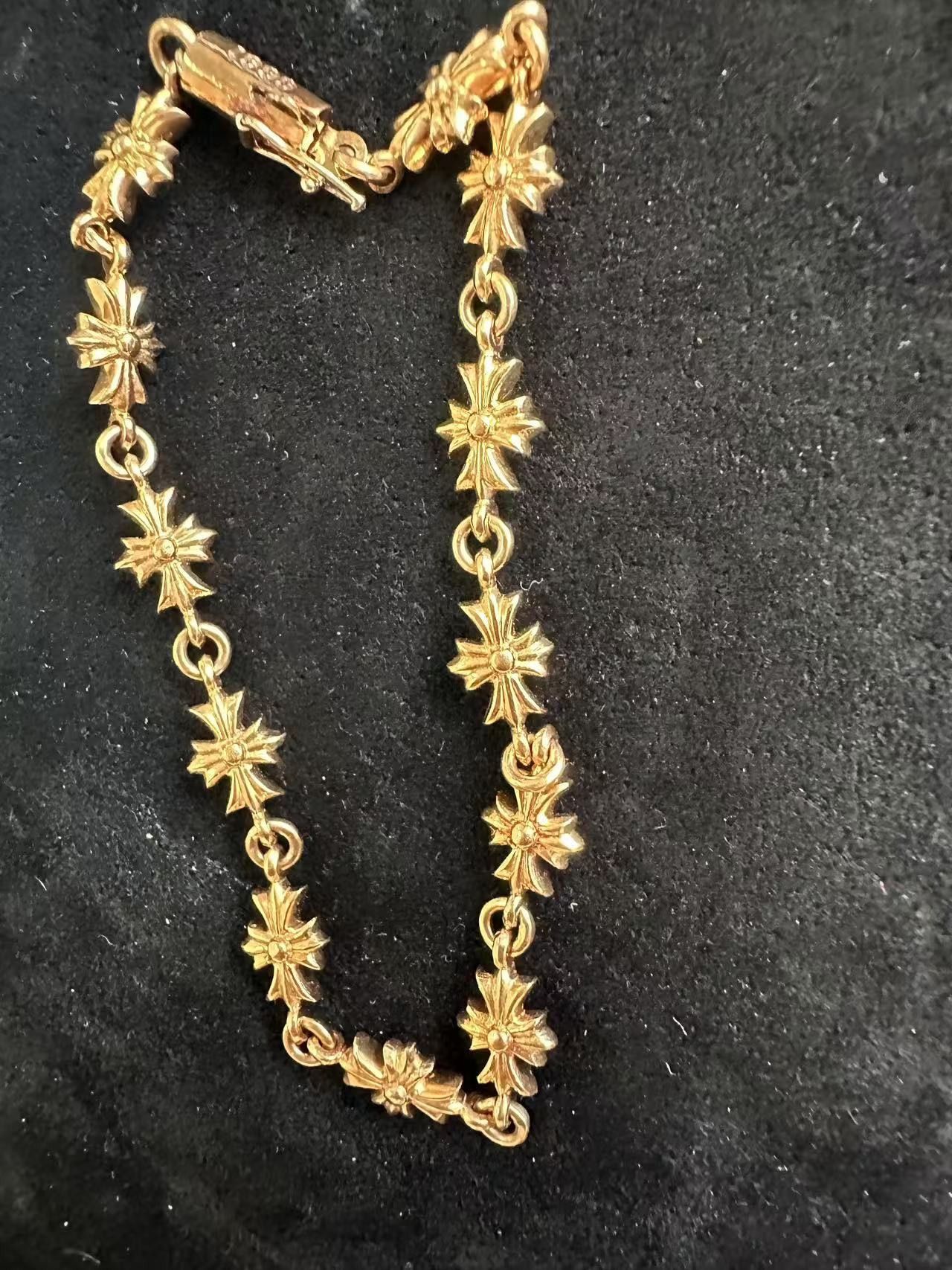 Chrome Hearts Chrome Hearts 22K Gold Tiny E Bracelet Size ONE SIZE - 8 Thumbnail
