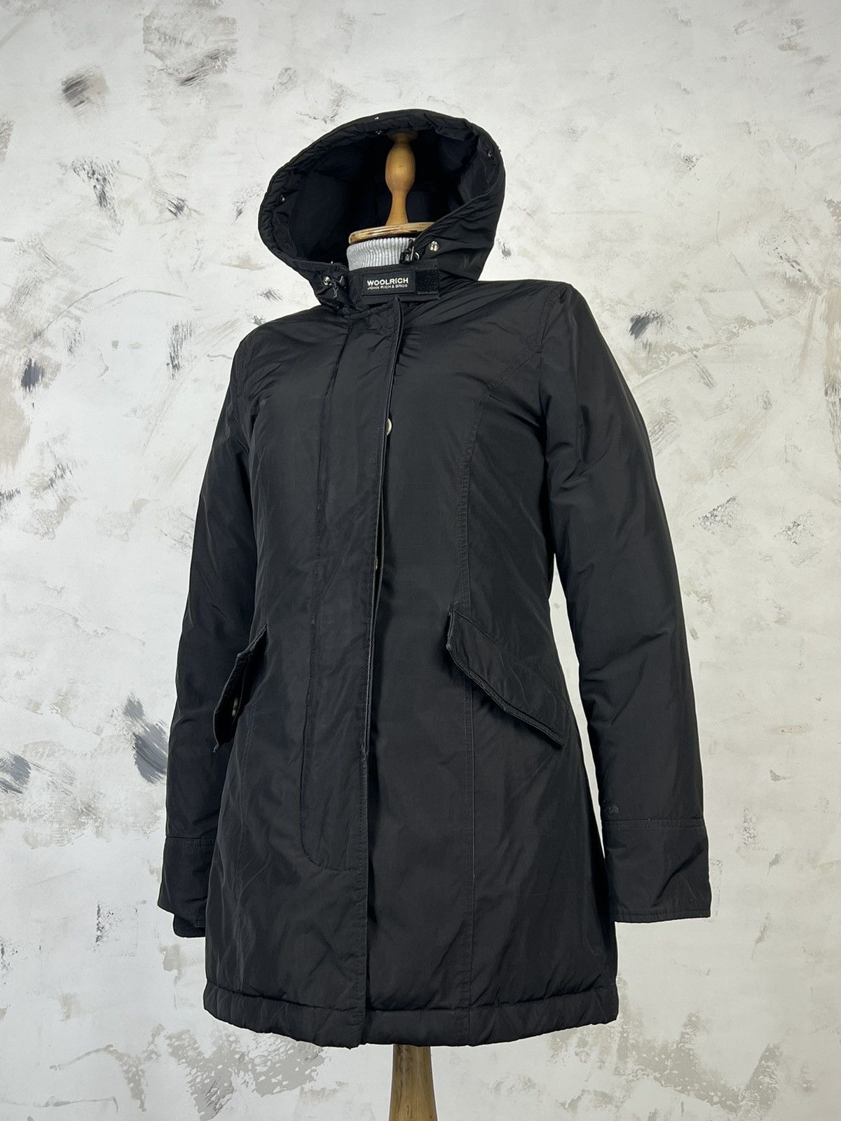 Woolrich Woolen Mills Vintage Woolrich Hooded Parka Jacket Size S - M Size S / US 4 / IT 40 - 1 Thumbnail