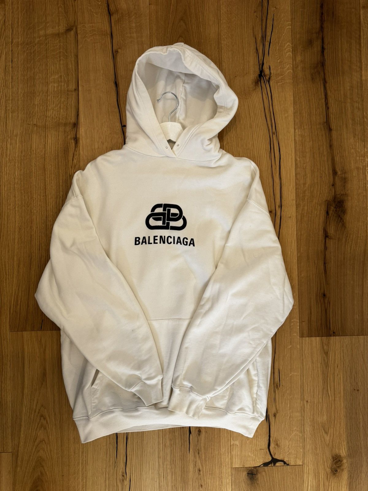 Balenciaga Balenciaga Logo Print Hoodie Size US L / EU 52-54 / 3 - 1 Thumbnail