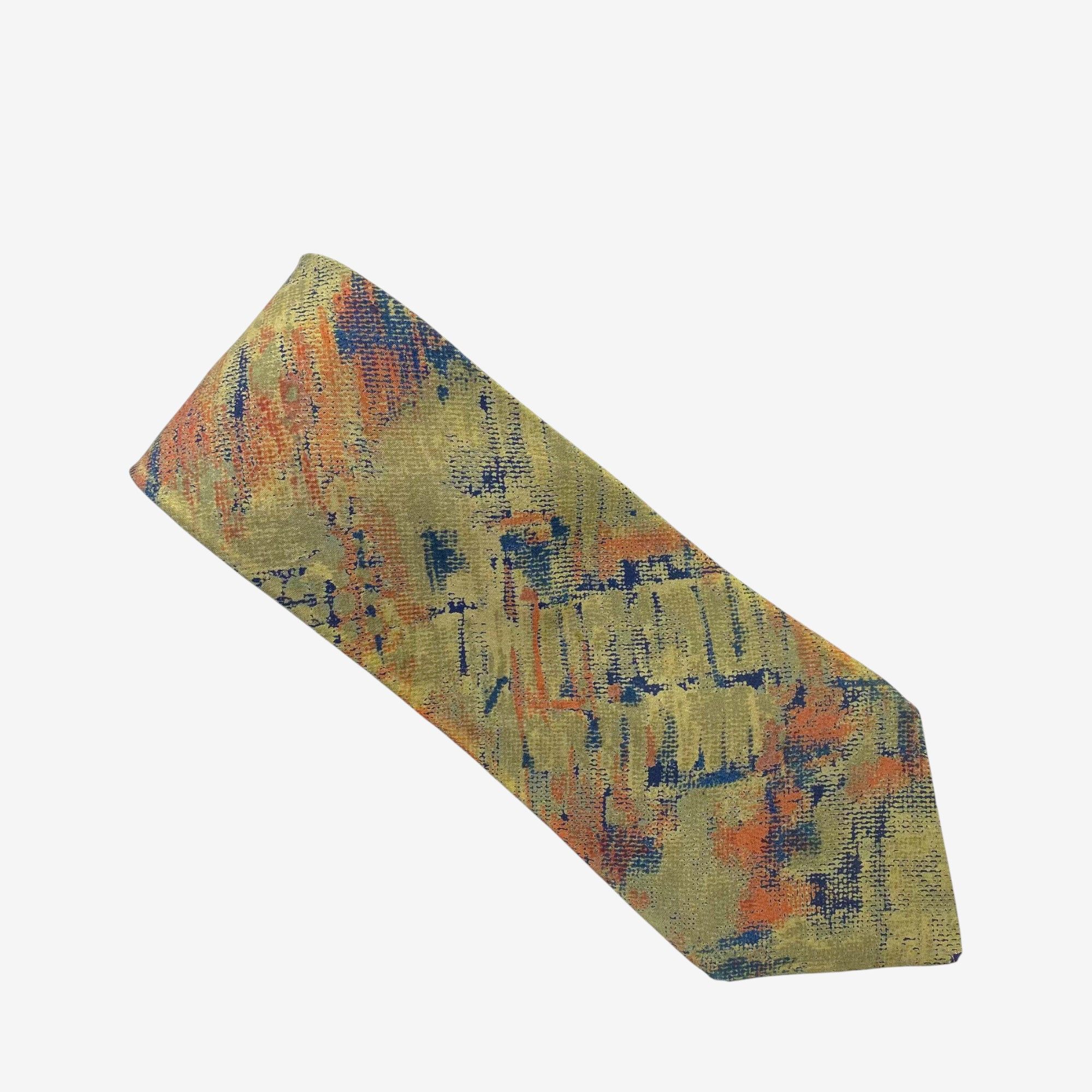 Issey Miyake Vintage Issey Miyake SILK Necktie Cravate Pure Silk Neck Tie Size ONE SIZE - 2 Thumbnail