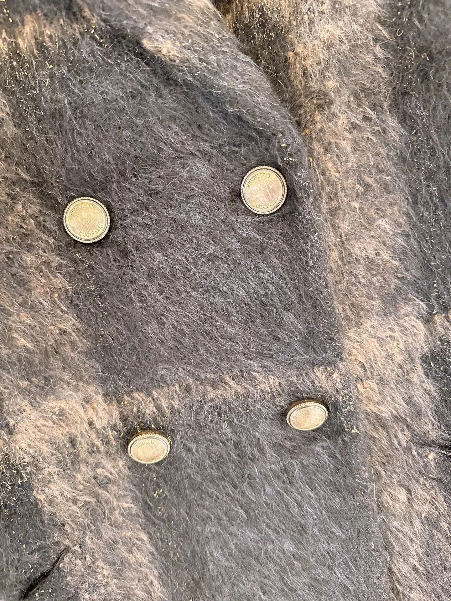 Brunello Cucinelli Brunello Cucinelli Alpaca Gray Plaid Coat. Size US S / EU 44-46 / 1 - 4 Thumbnail