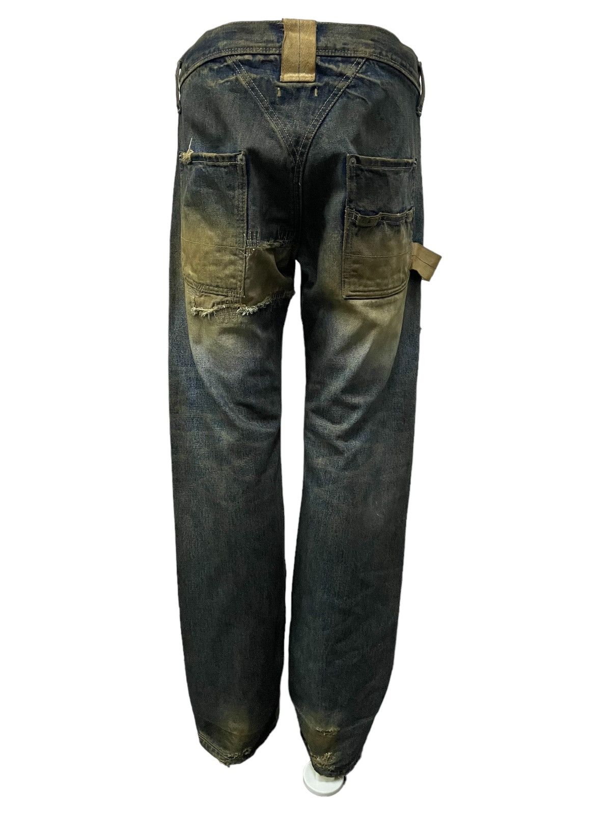 Hysteric Glamour × R.Newbold R.Newbold Muddy Wash Carpenter Distressed Repaired Jeans Size US 30 / EU 46 - 3 Thumbnail
