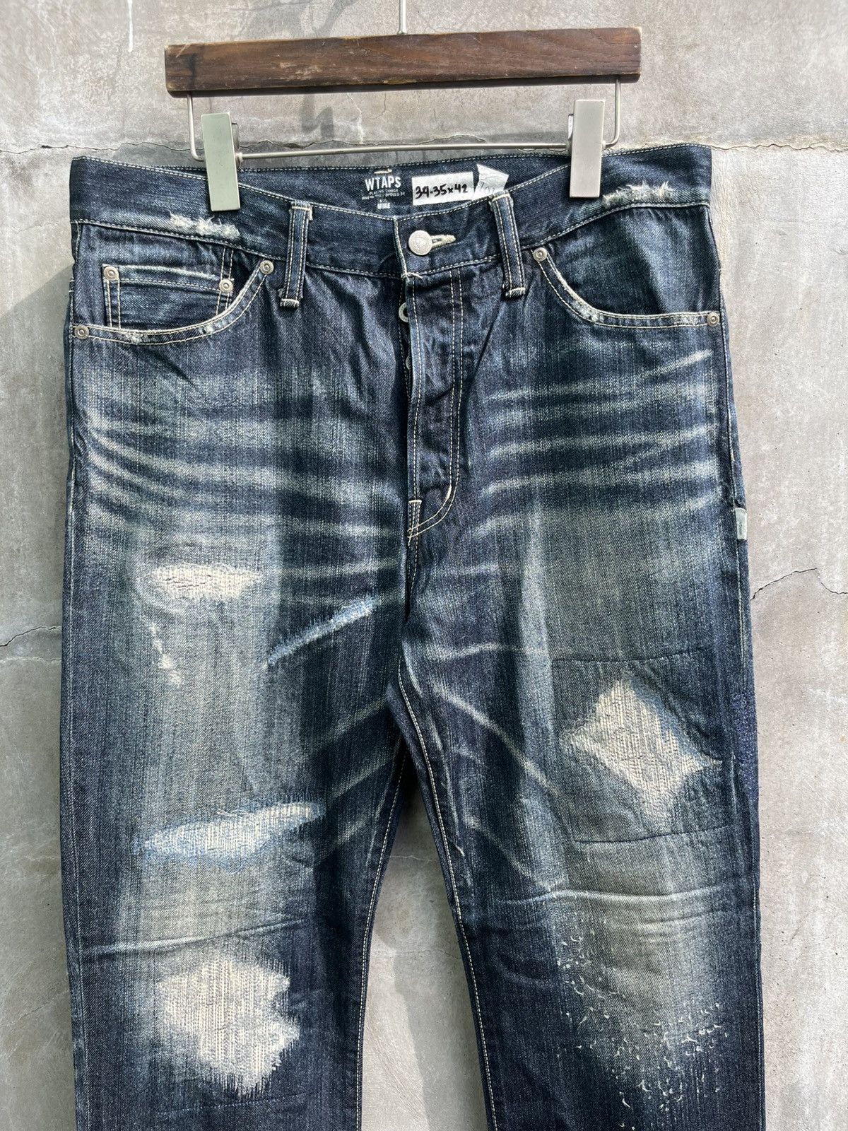 Wtaps SS11 Who Dares Wins Selvedge Denim Size US 35 - 2 Thumbnail