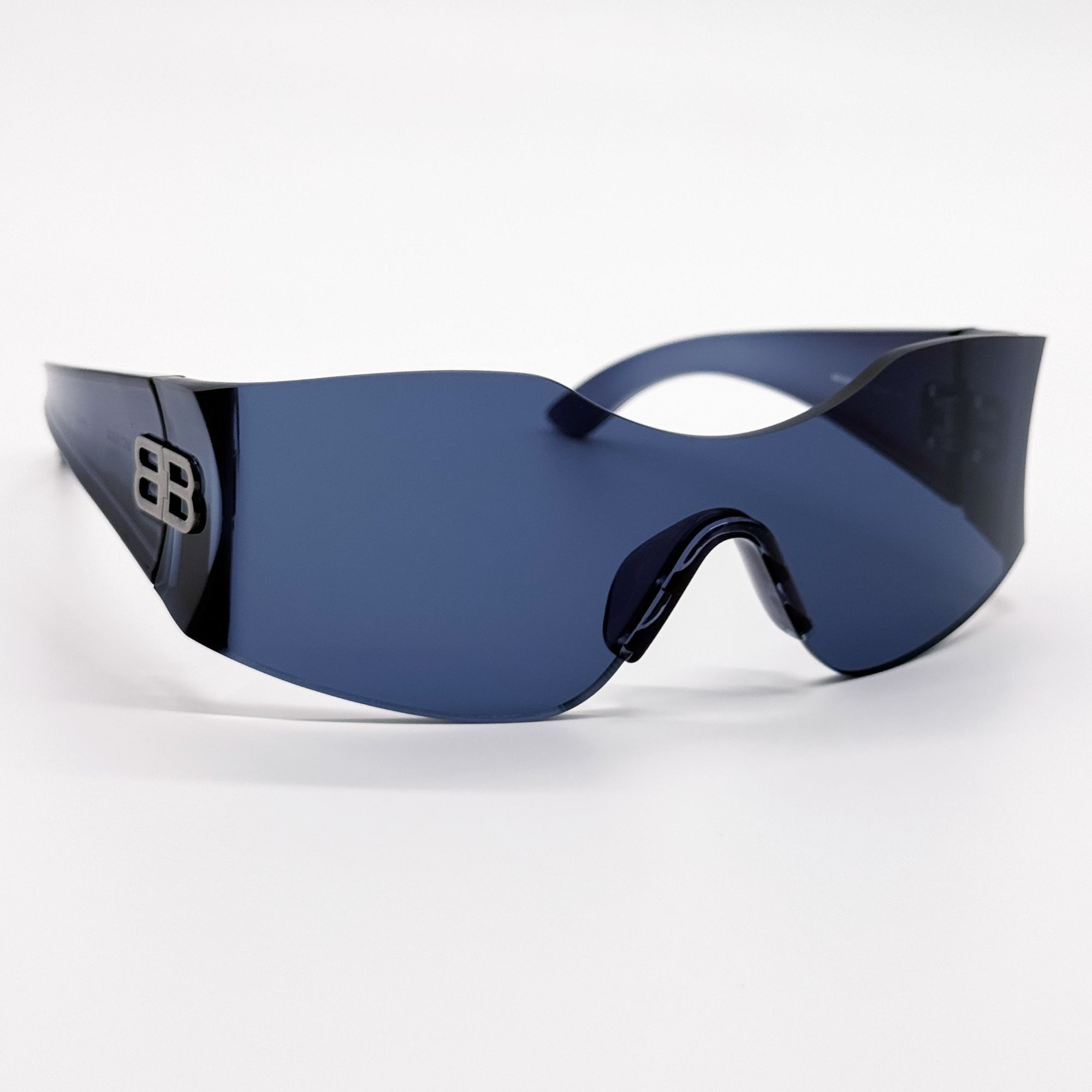 Balenciaga NEW BALENCIAGA BB0292S 002 SUNGLASSES BLUE UNISEX GEOMETRIC Size ONE SIZE - 4 Thumbnail