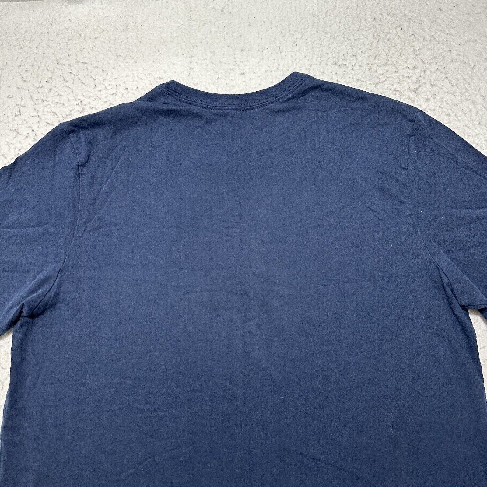 Nike Nike Large Athletic Cut Navy Graphic T Shirt Spellout Logo Size US L / EU 52-54 / 3 - 10 Thumbnail