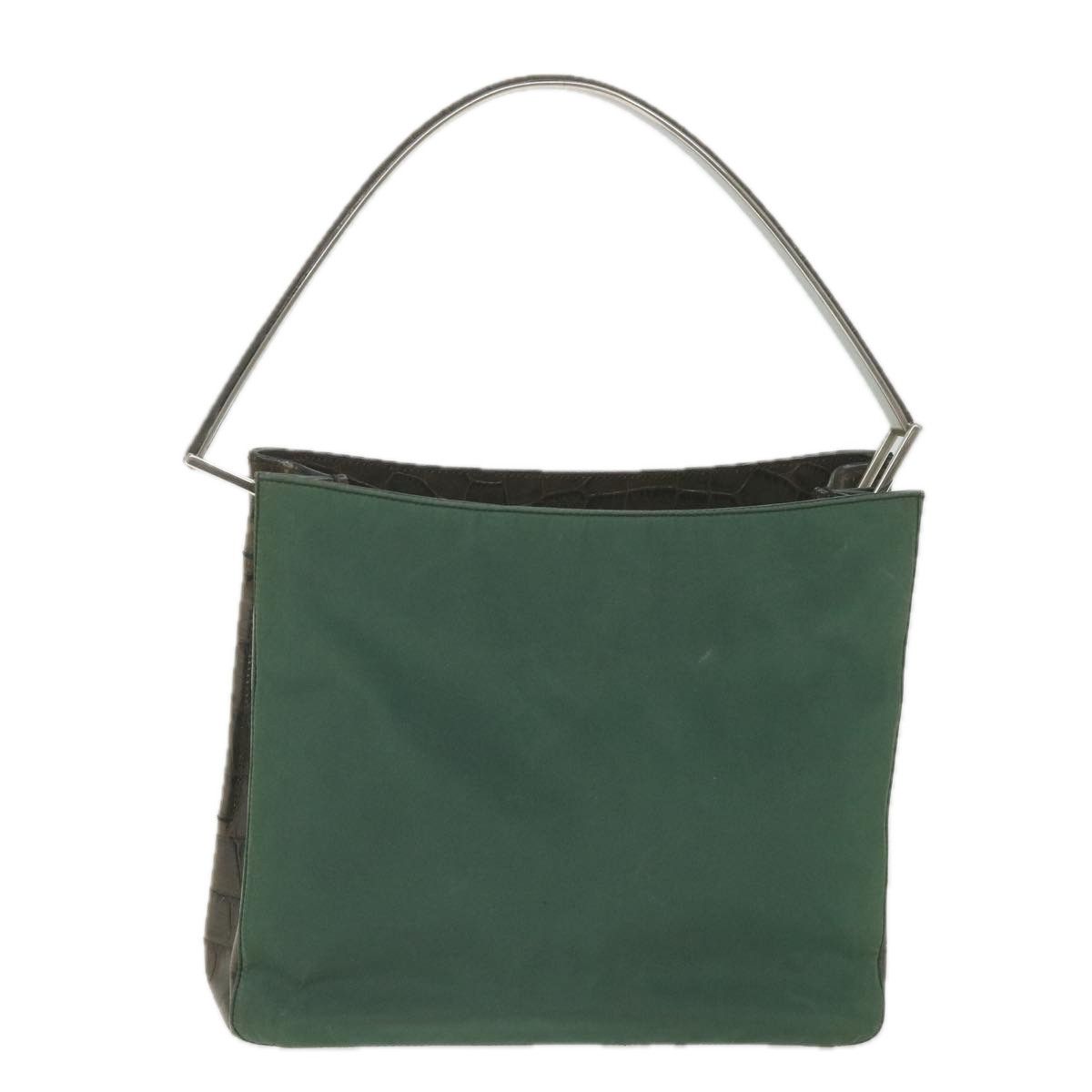 Prada Tessuto Green Synthetic Shoulder Bag (Pre-Owned) Size ONE SIZE - 1 Thumbnail